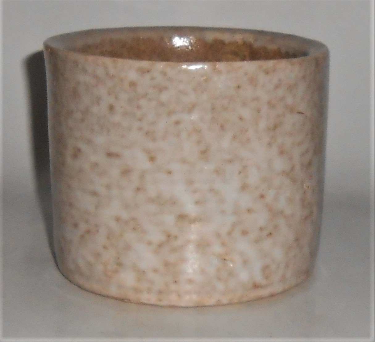 Zanesville Stoneware Pottery Homespun White Over Brown