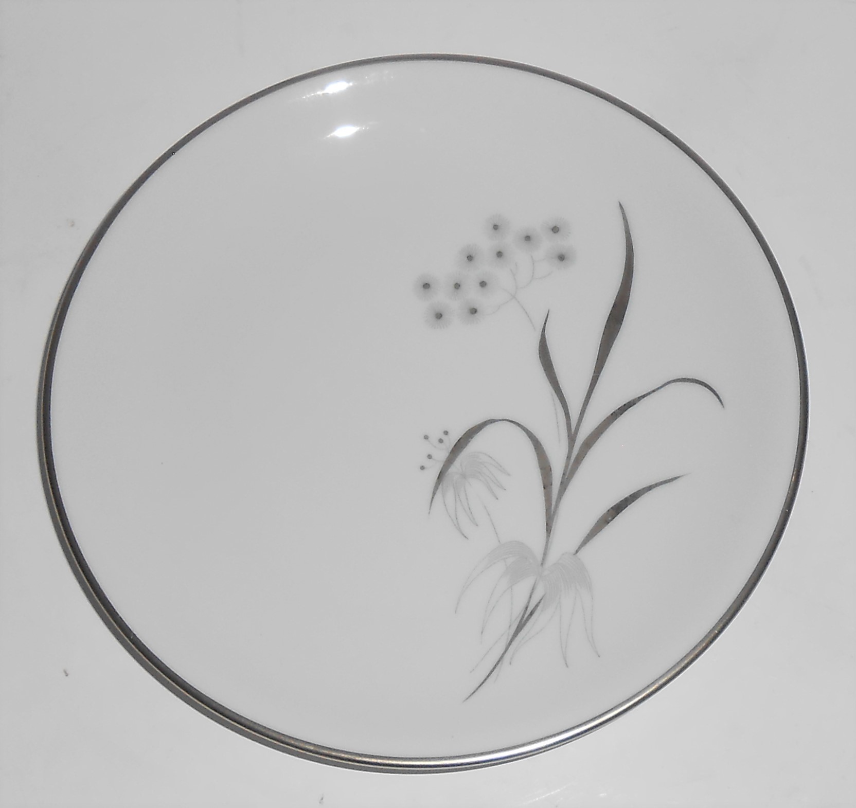 Rosenthal Porcelain China Platinum Wheat 6741 Bread Pl