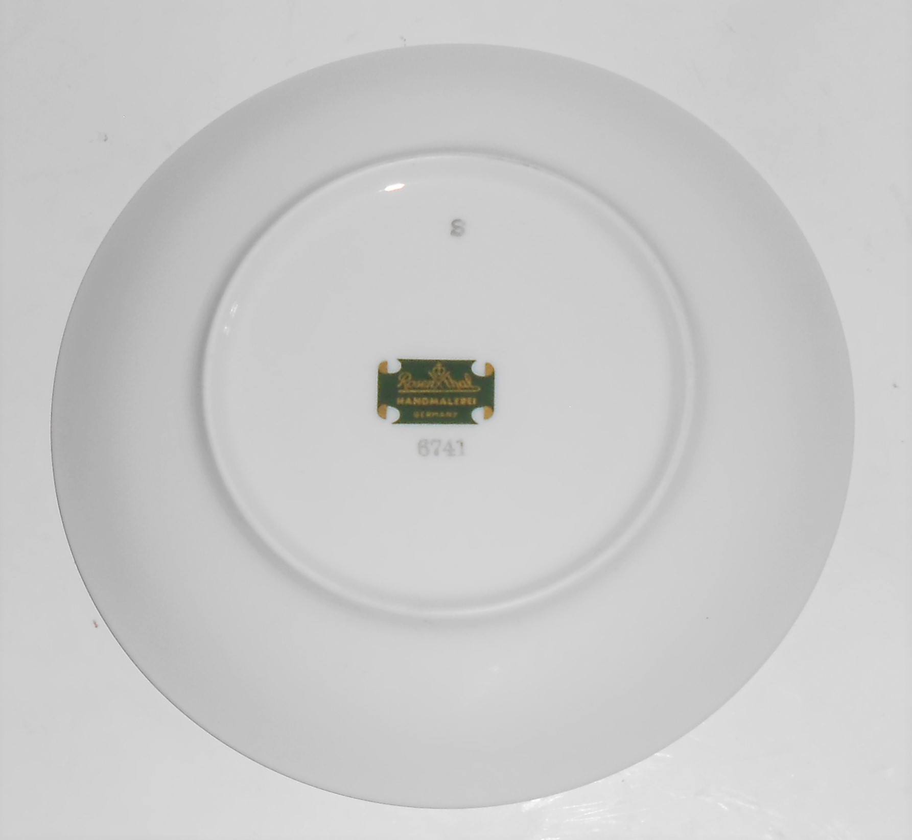Rosenthal Porcelain China Platinum Wheat 6741 Bread Pl
