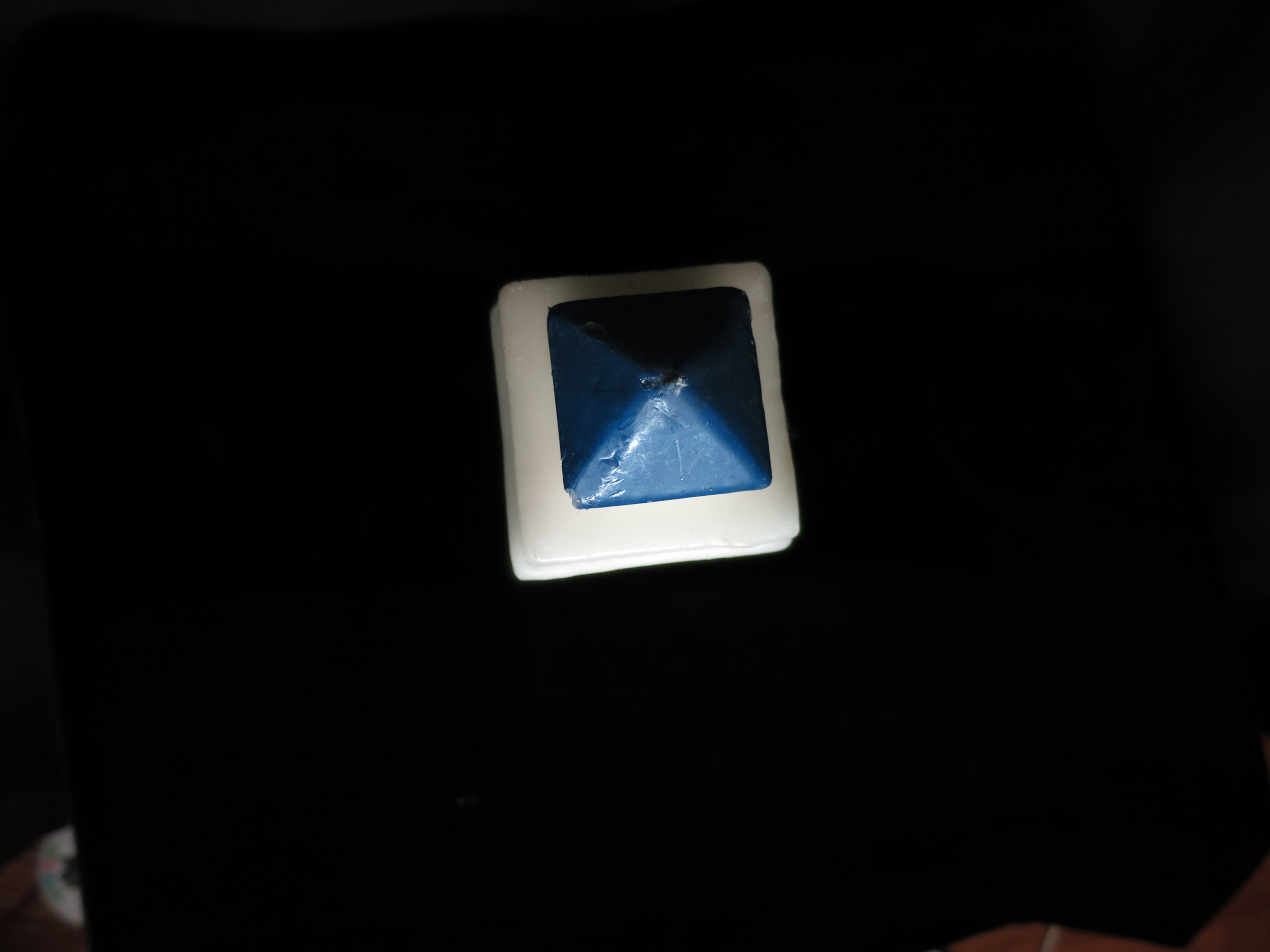 Lighthouse Wax Candle blue and white