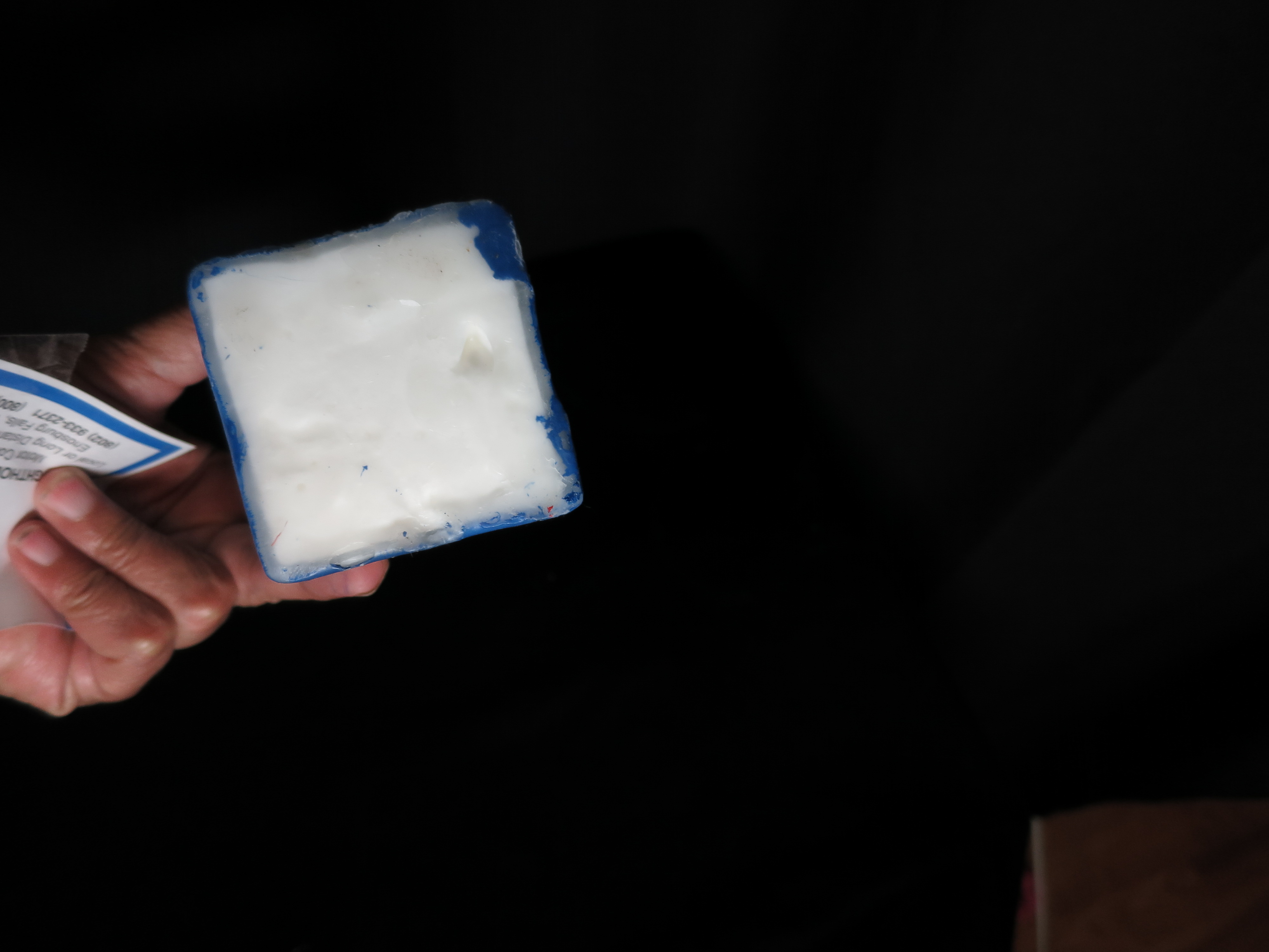 Lighthouse Wax Candle blue and white