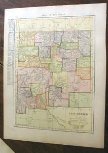 1904 Map Colorado And New Mexico