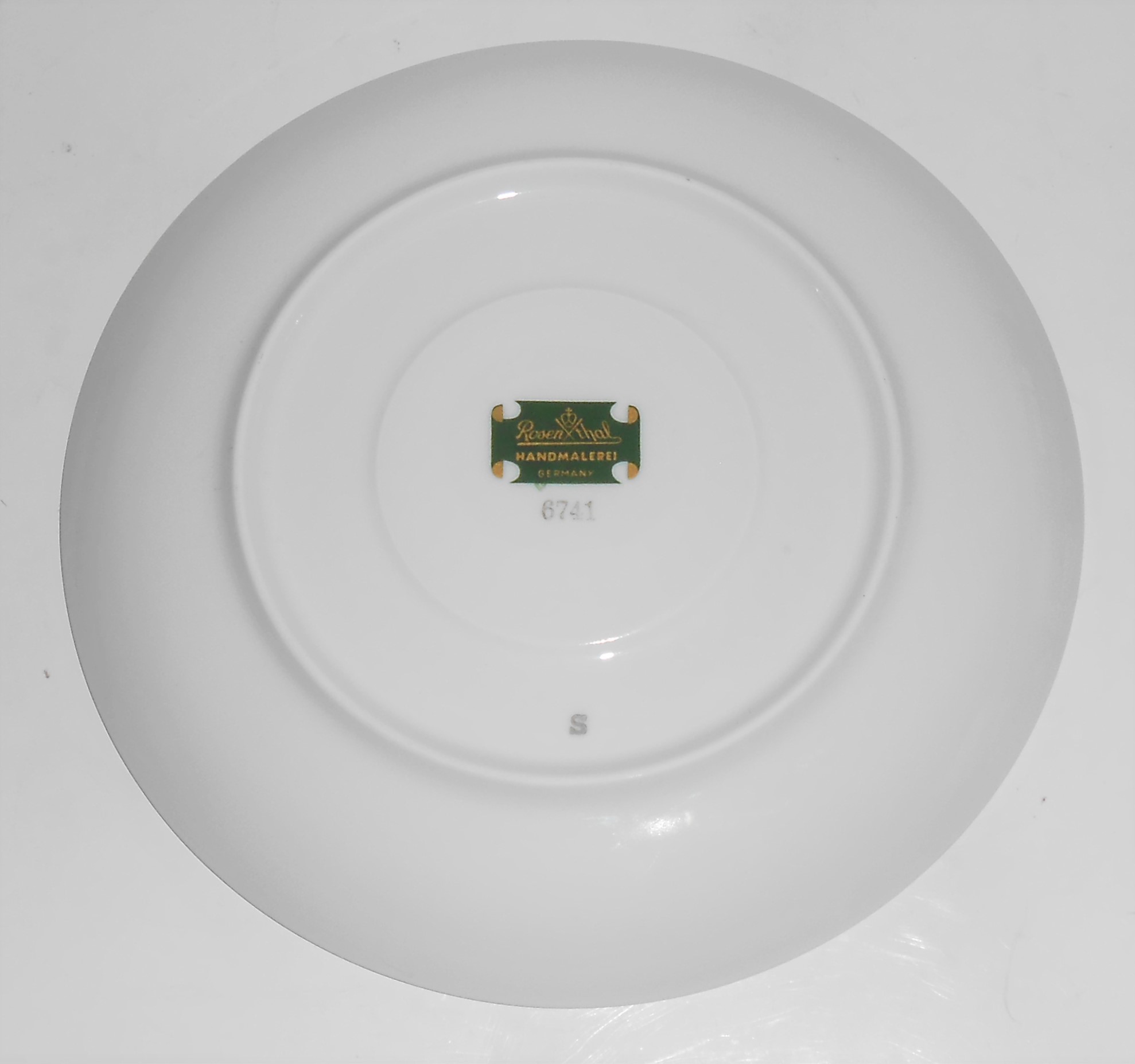 Rosenthal Porcelain China Platinum Wheat 6741 Large Sau
