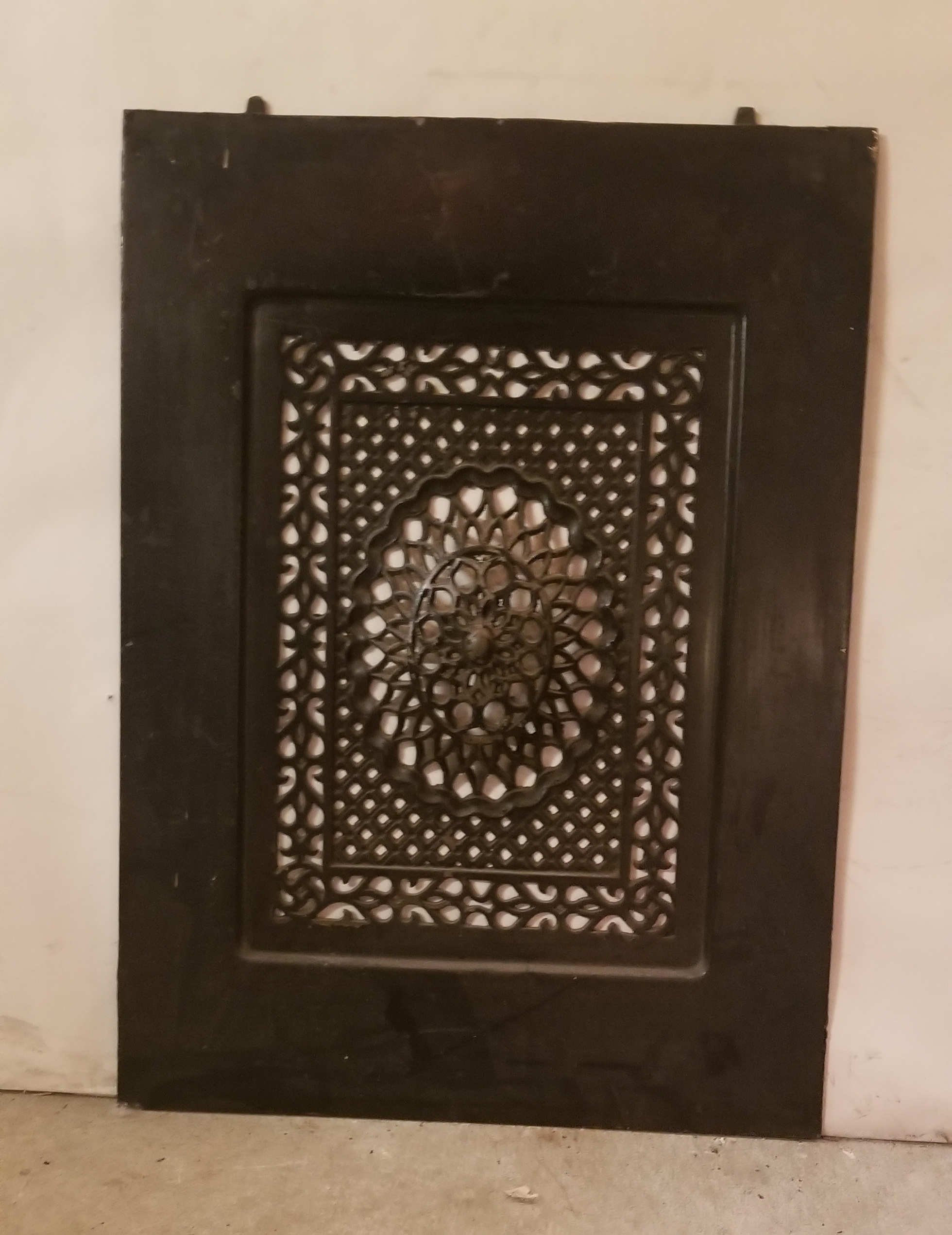 antique iron floor grate