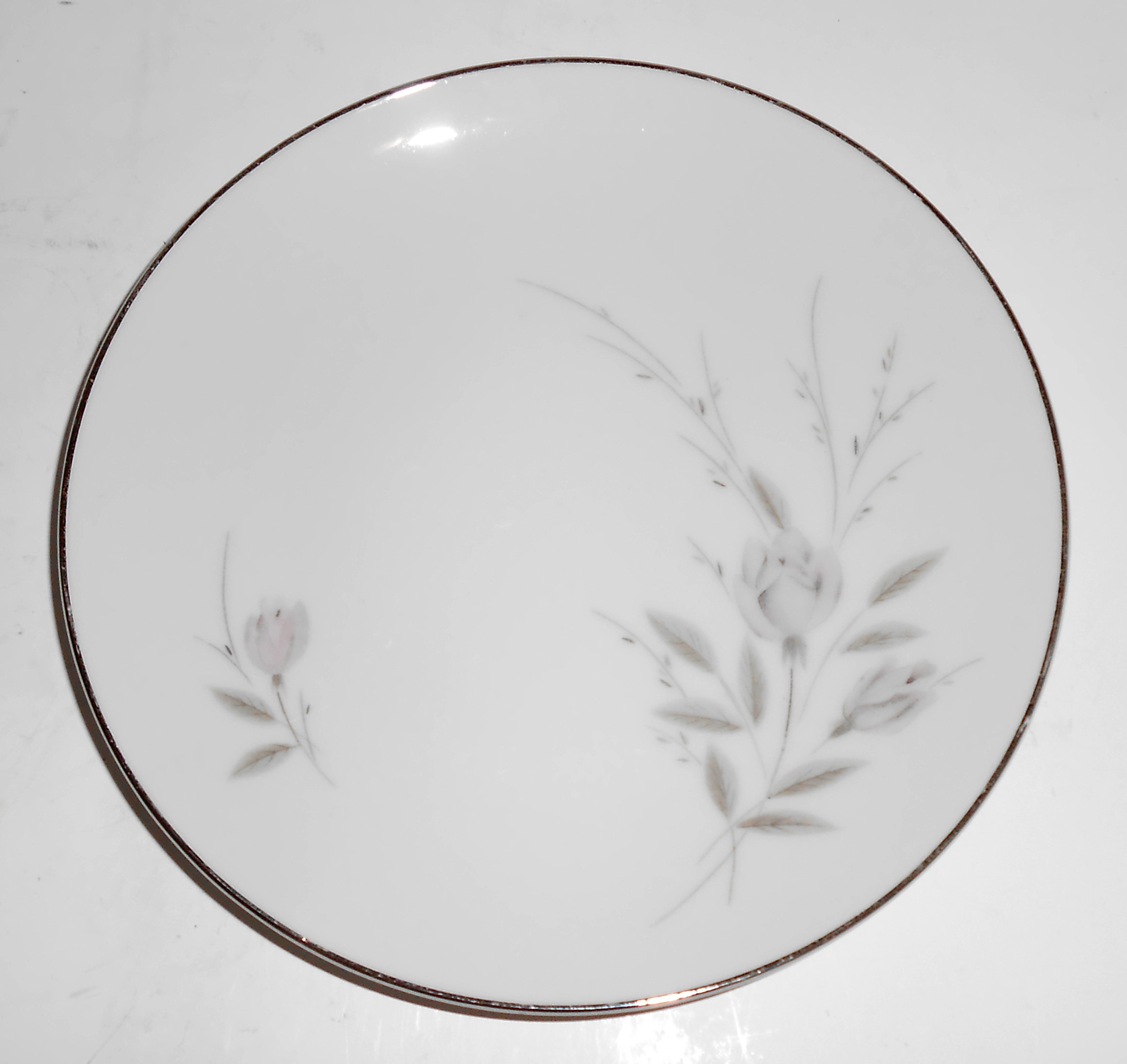 Mikasa China Porclelain Platinum Band My Love Bread Pl