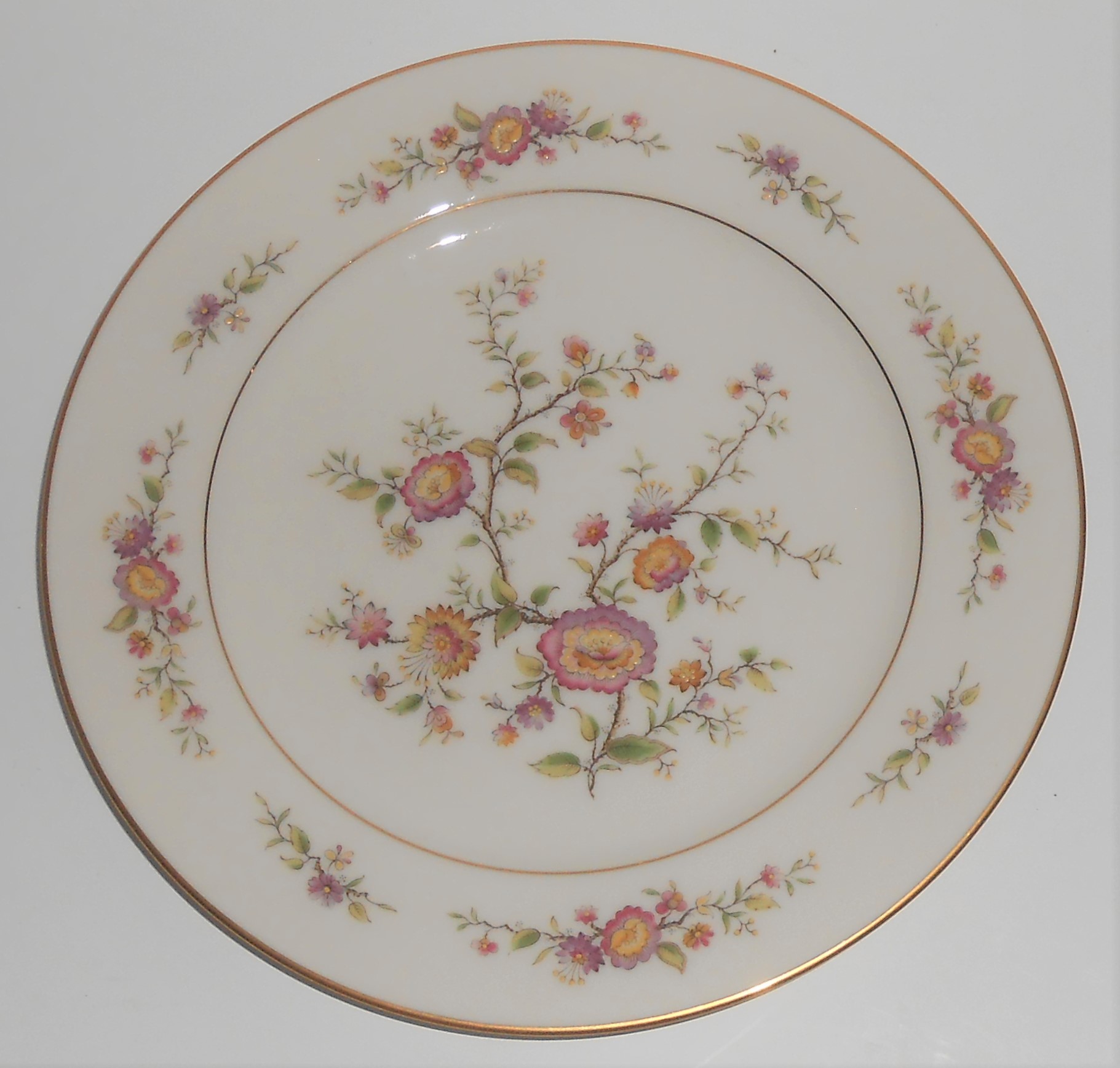 Noritake Porcelain China 7151 Asian Song W/Gold Salad P
