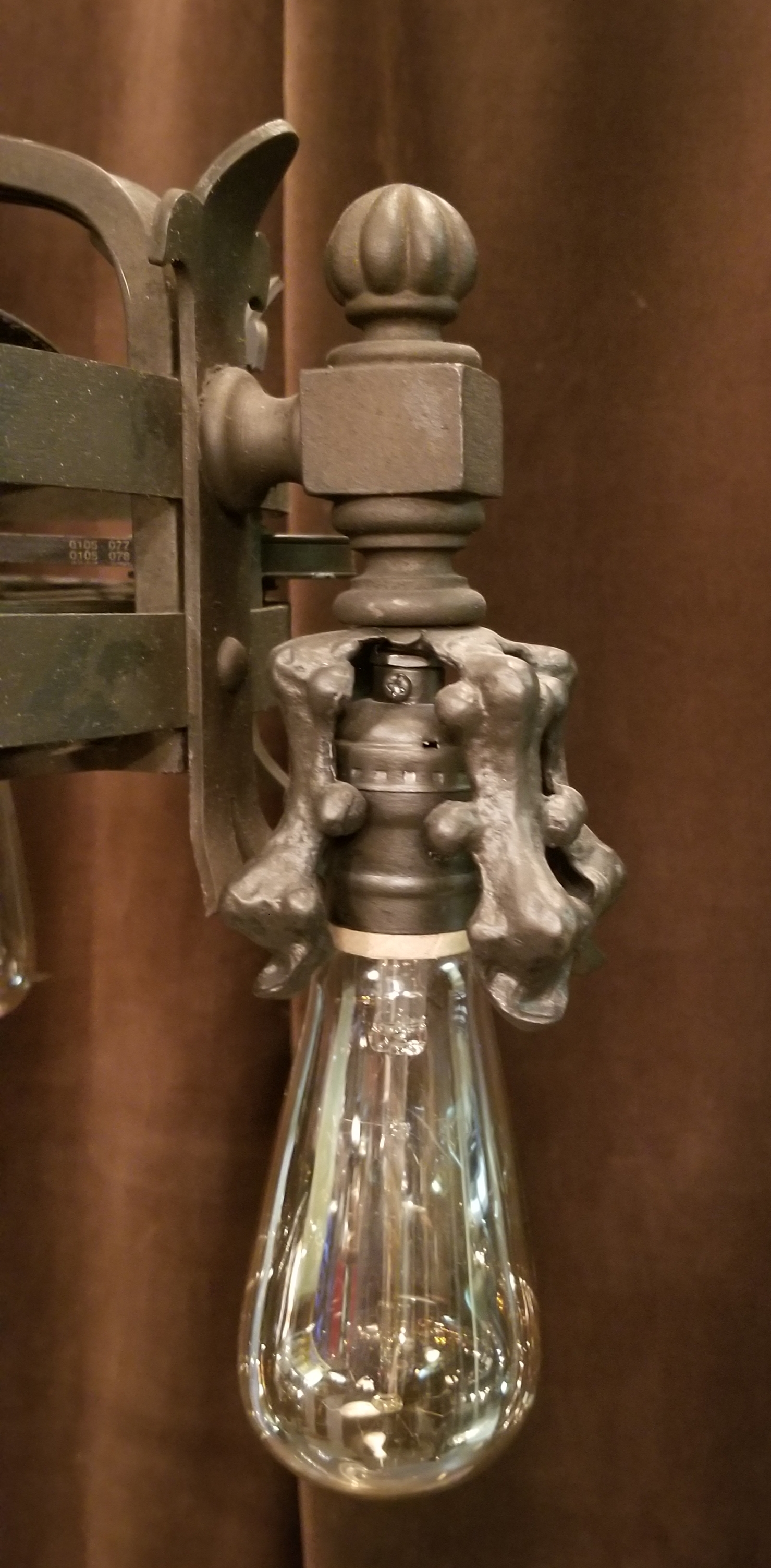 FANDOLIER  1920's pullman TRAINCAR LIGHT FAN