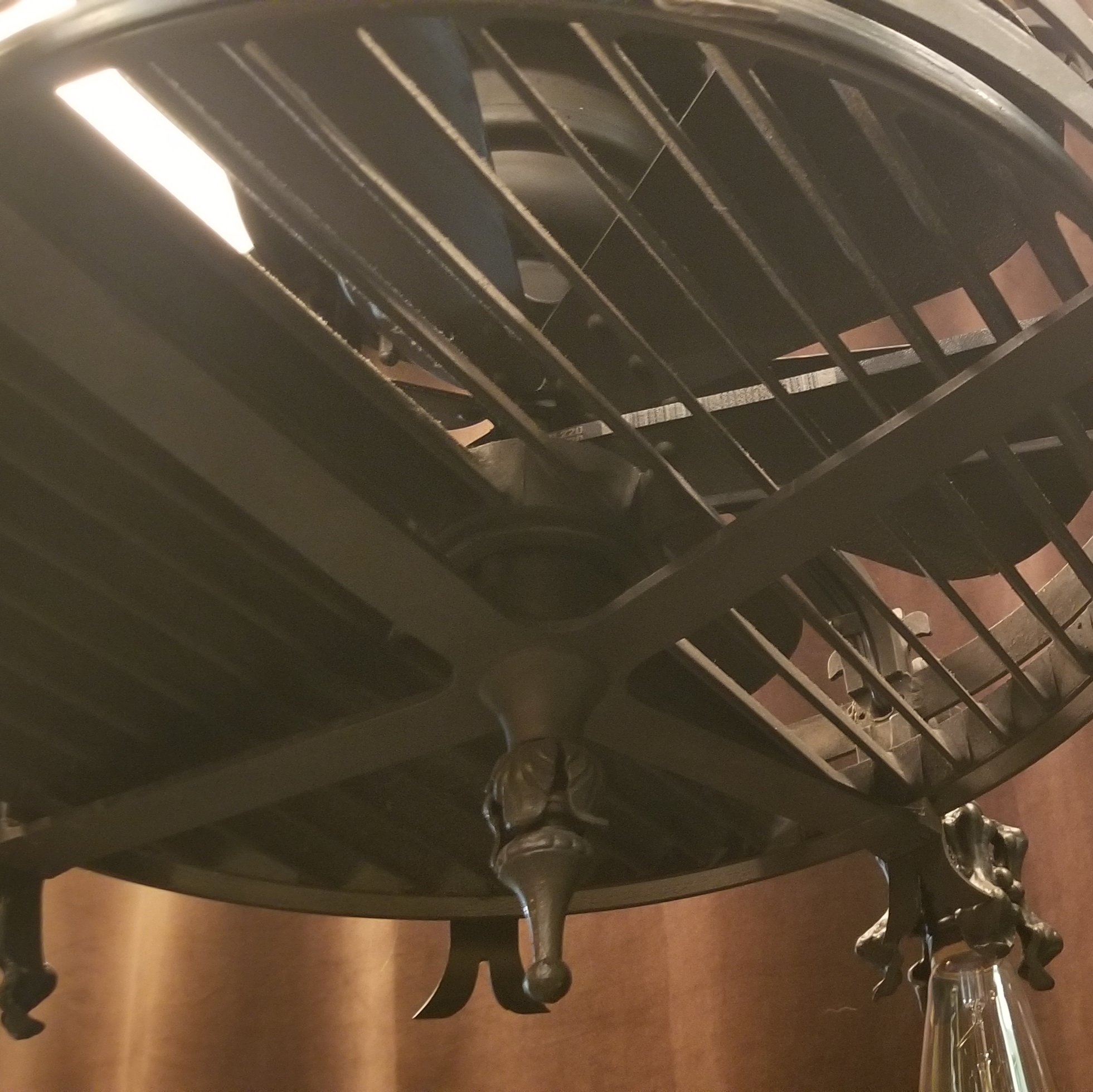 FANDOLIER  1920's pullman TRAINCAR LIGHT FAN