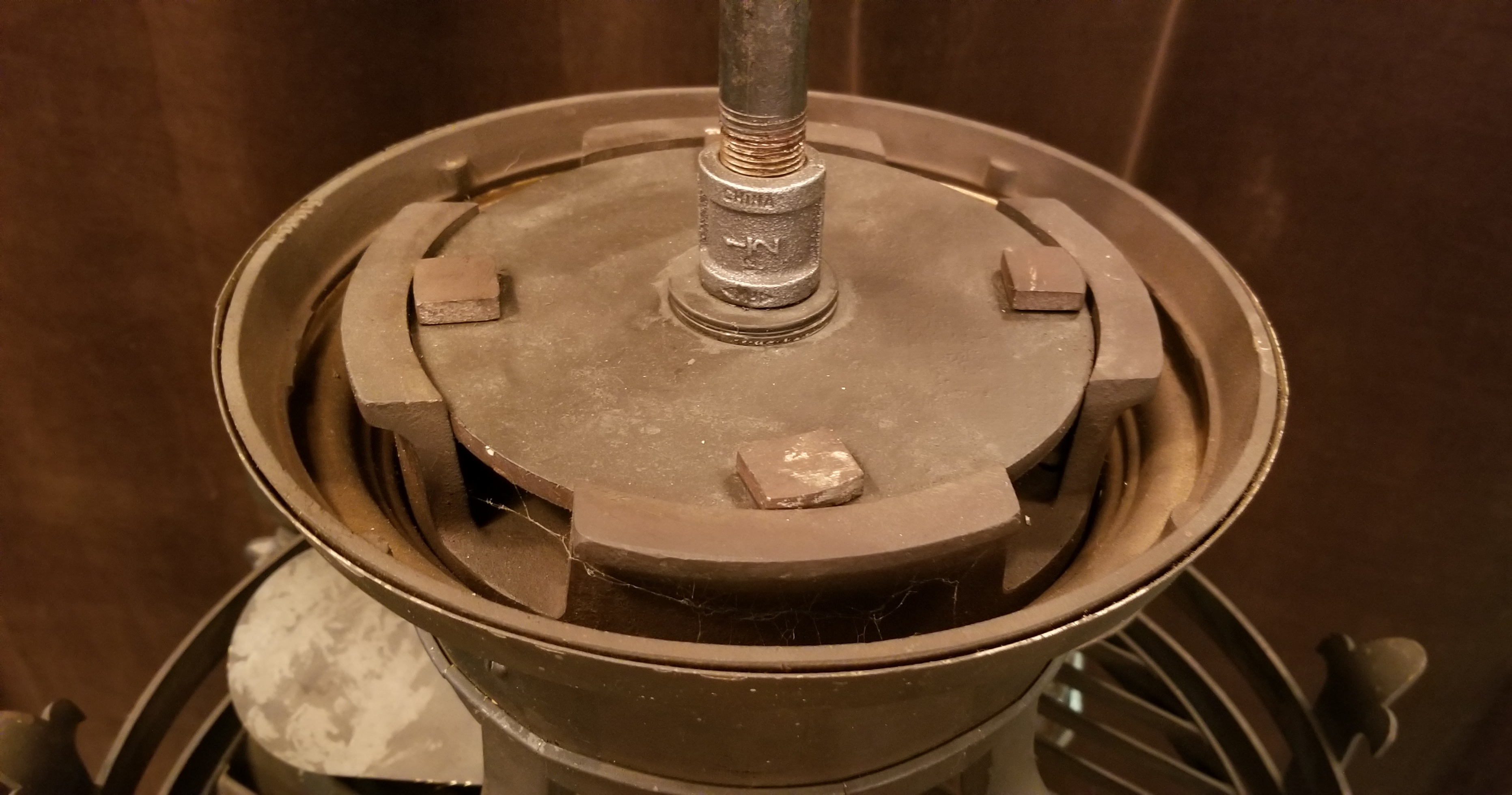 FANDOLIER  1920's pullman TRAINCAR LIGHT FAN