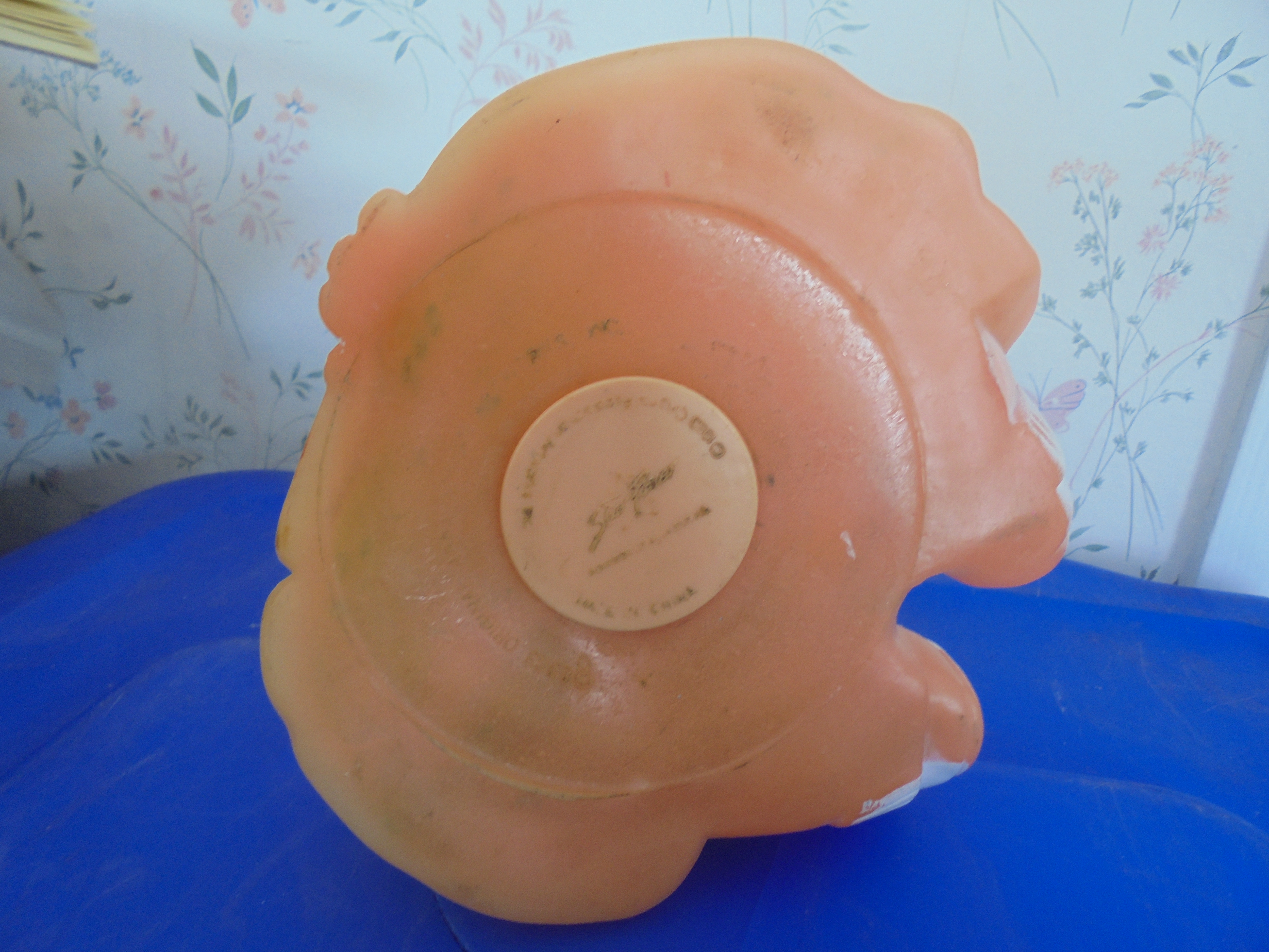 Cabbage Patch Doll Bank 1983 Blonde Blue Pig