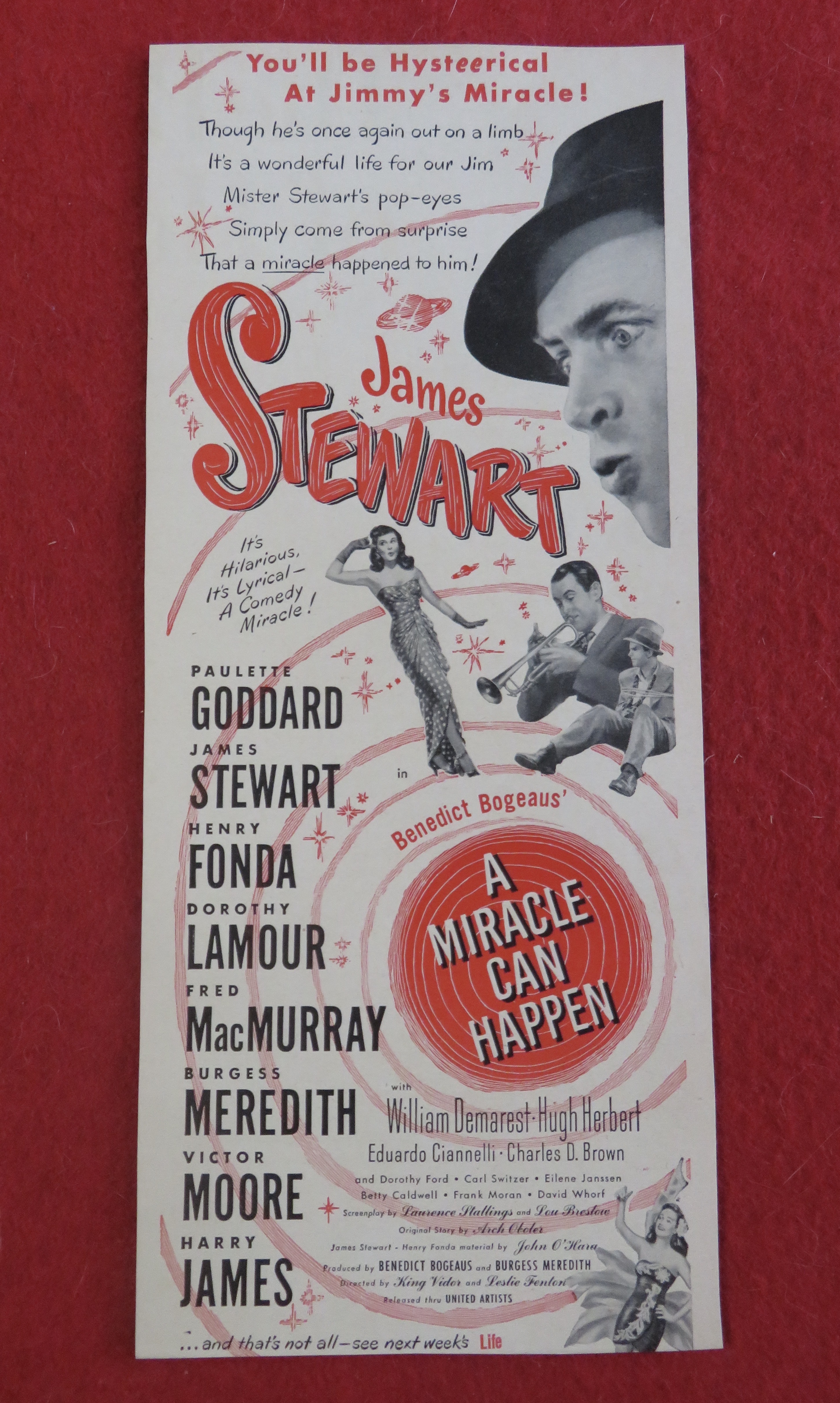 1948 A Miracle Can Happen with James Stewart