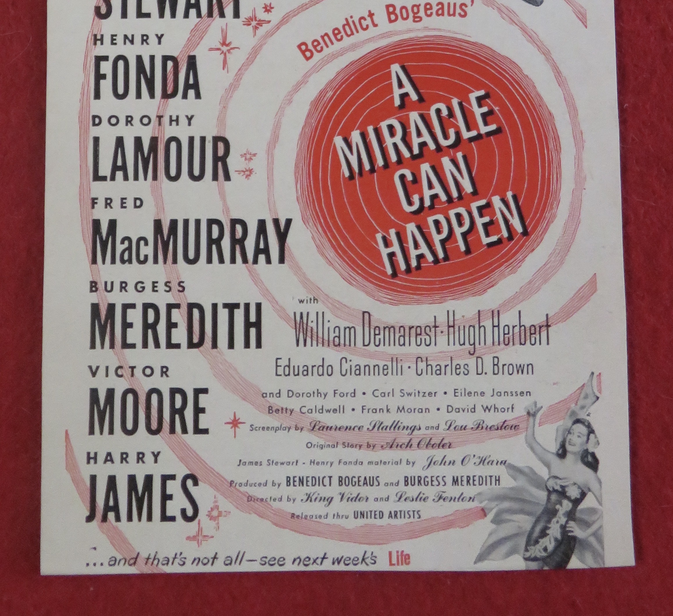 1948 A Miracle Can Happen with James Stewart