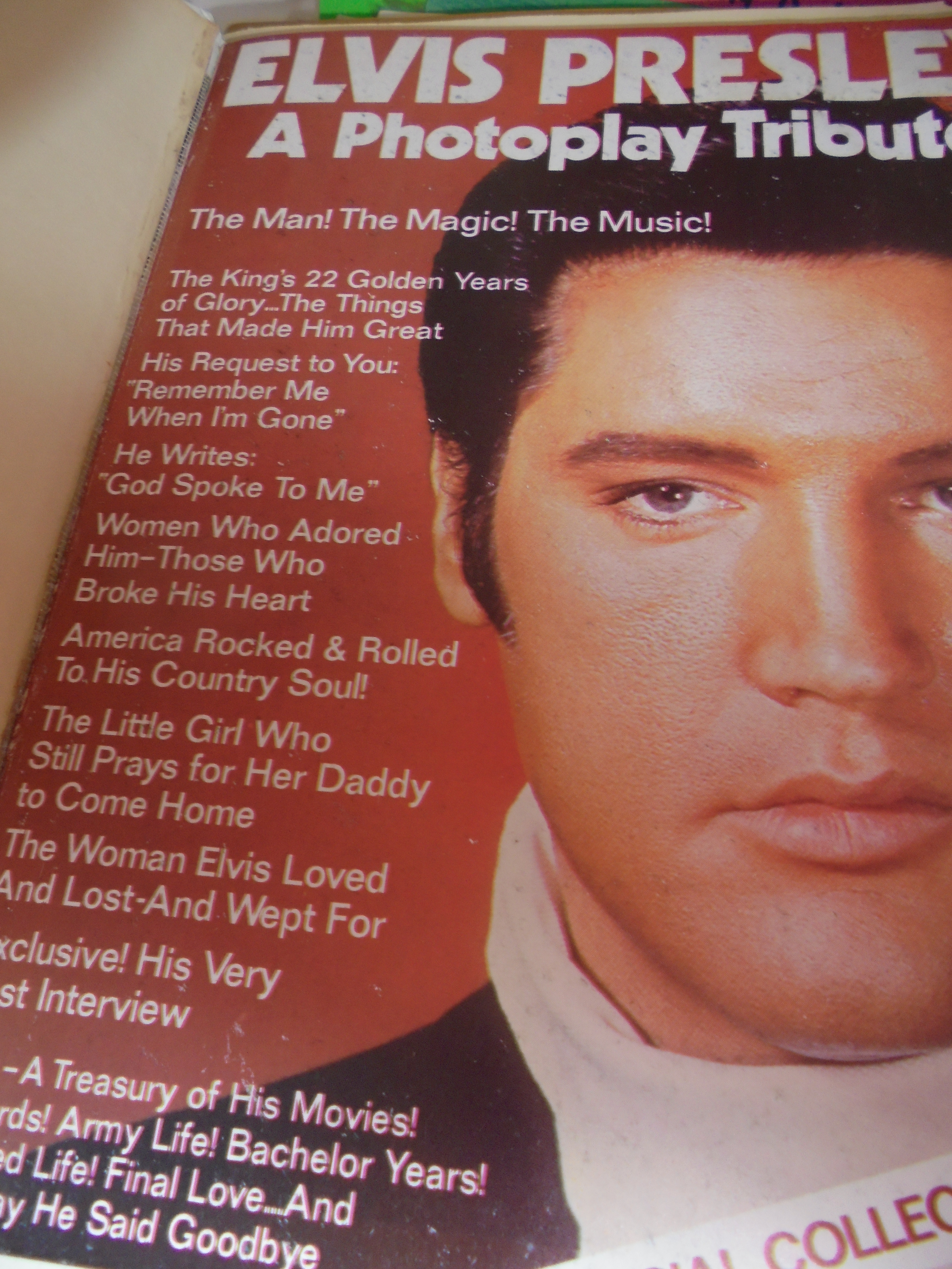 Elvis Presley Photoplay Tribute 1977 Cadrant