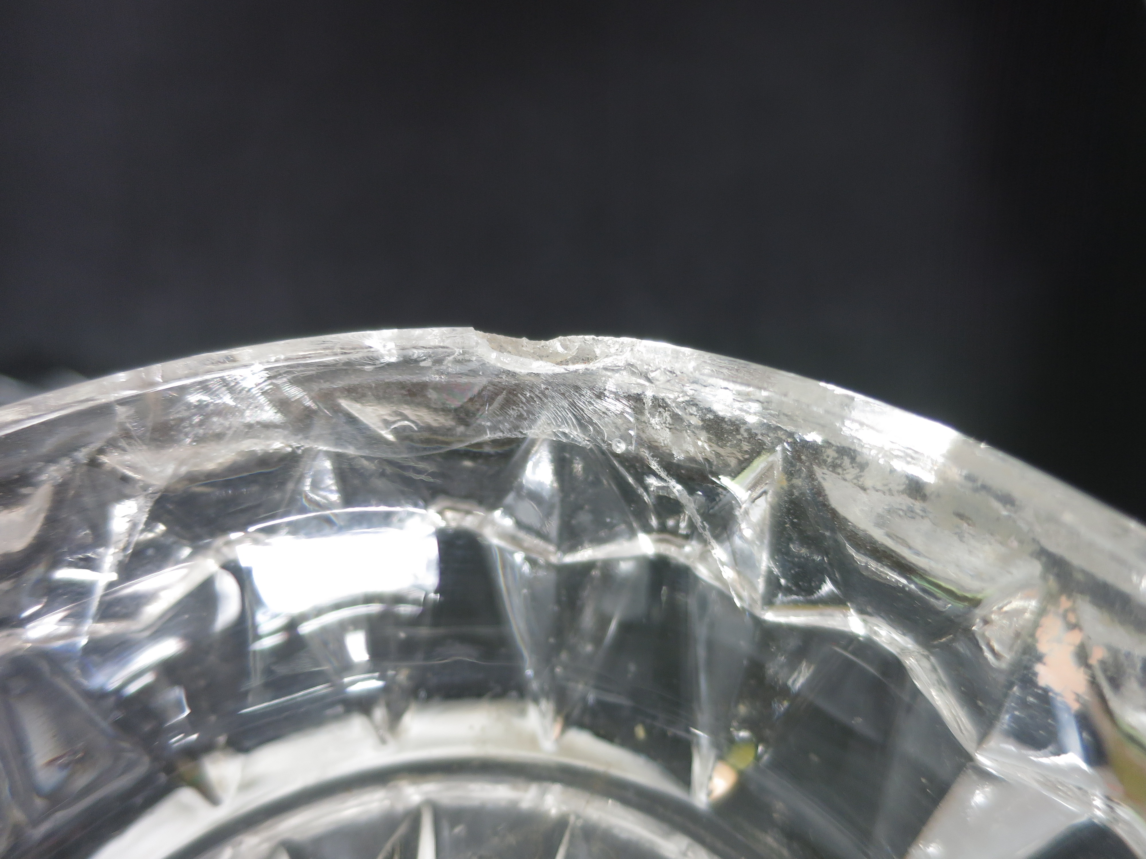 Vintage Pressed Glass Powder Jar