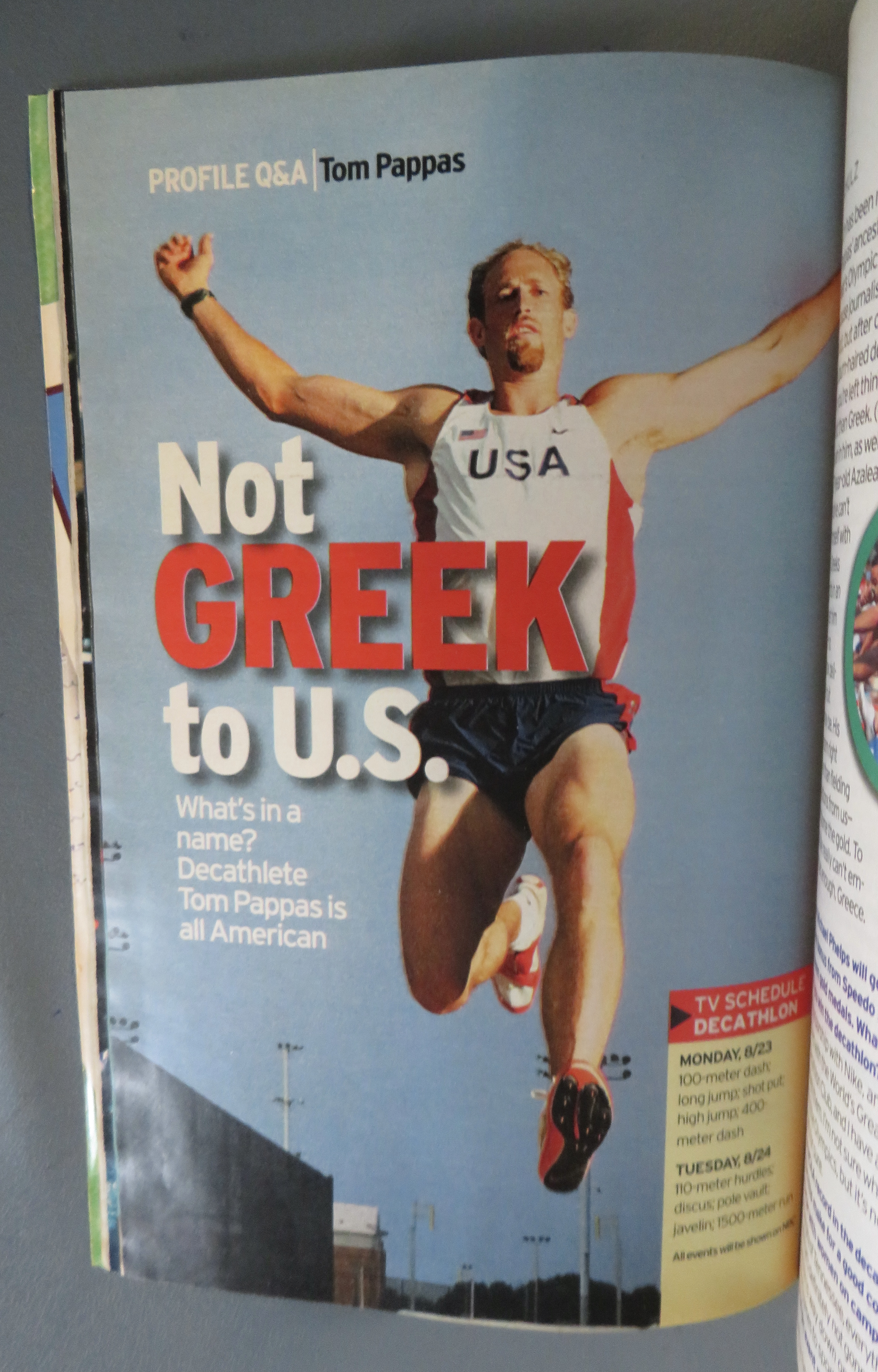 TV Guide August 15 - 21, 2004 Olympics Preview