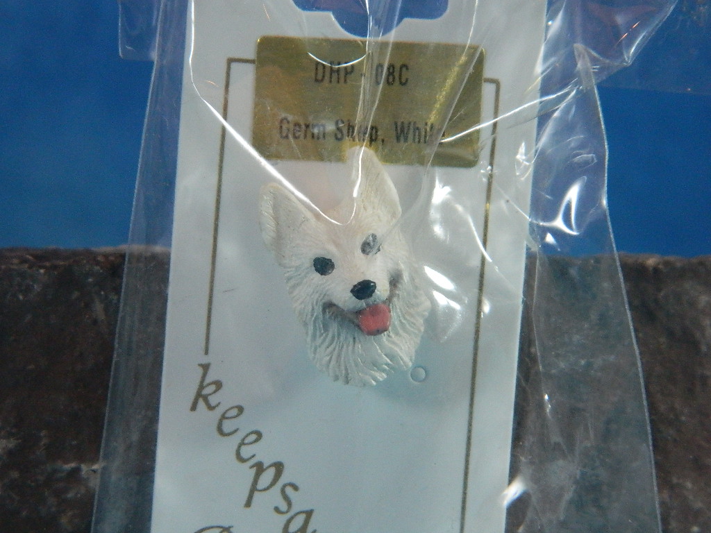 Conversation Concepts White German Shepherd Dog Pin