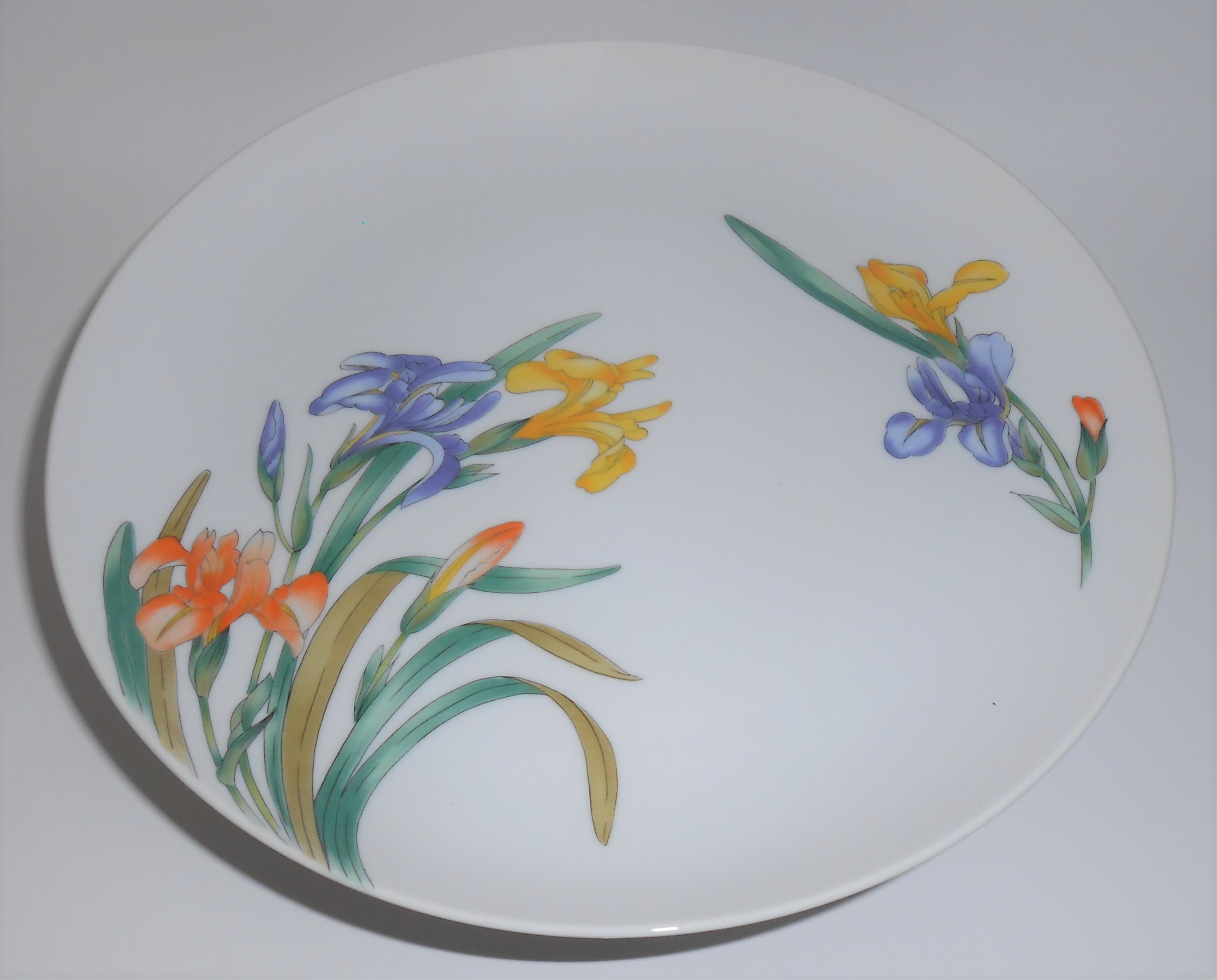 Shafford China Jardin Des Iris Floral Cake Plate