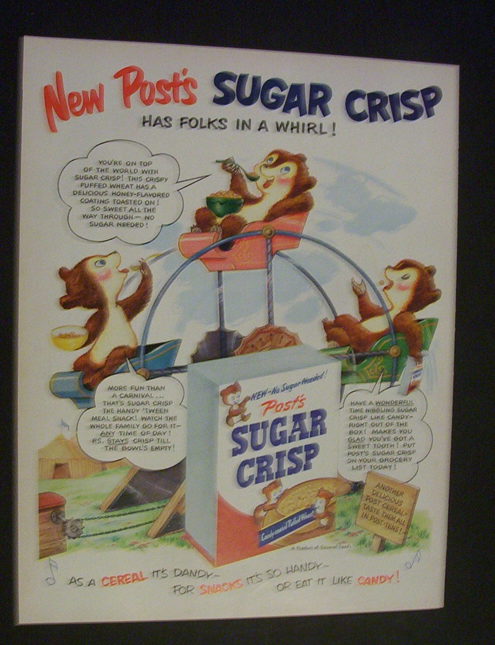 1951  Post's  Sugar  Crisp