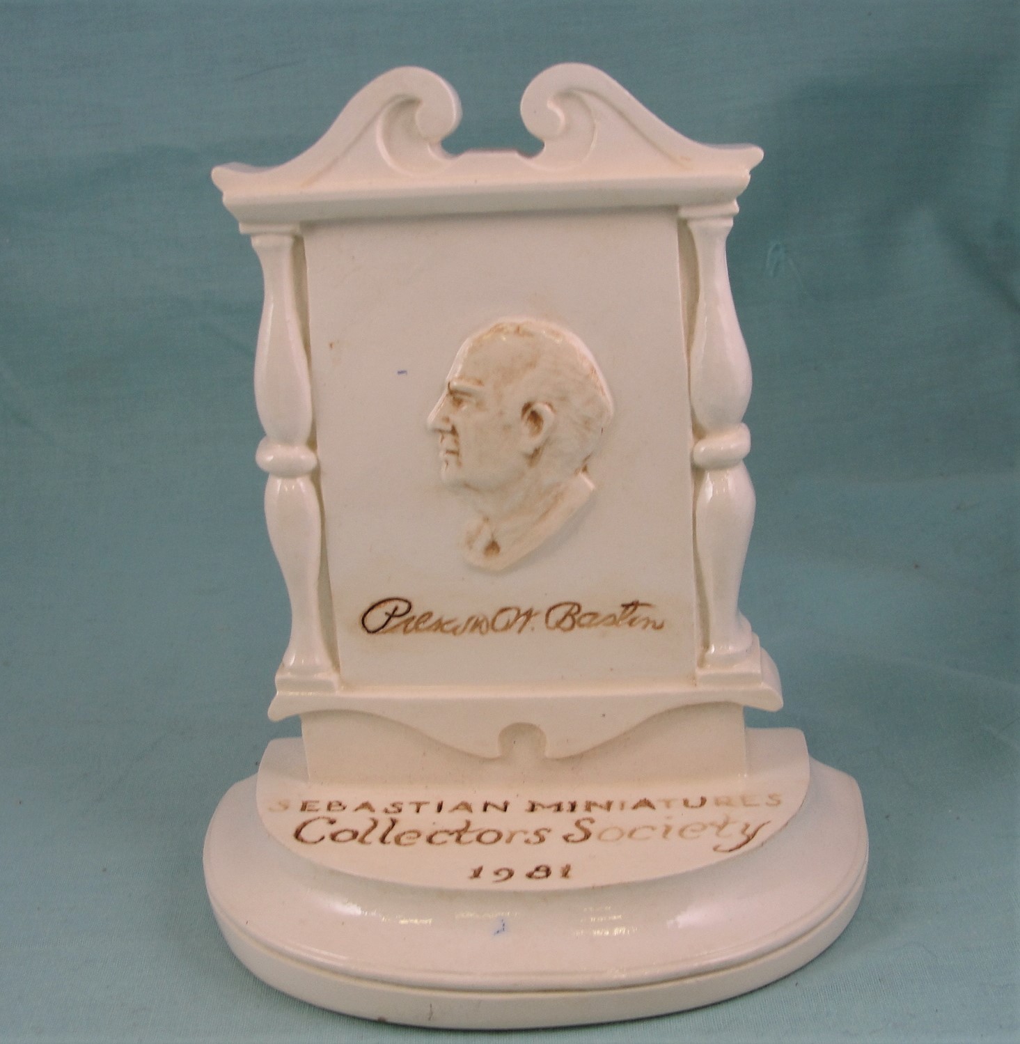 Sebastian Miniatures 1980-1981 Collector Society Sign