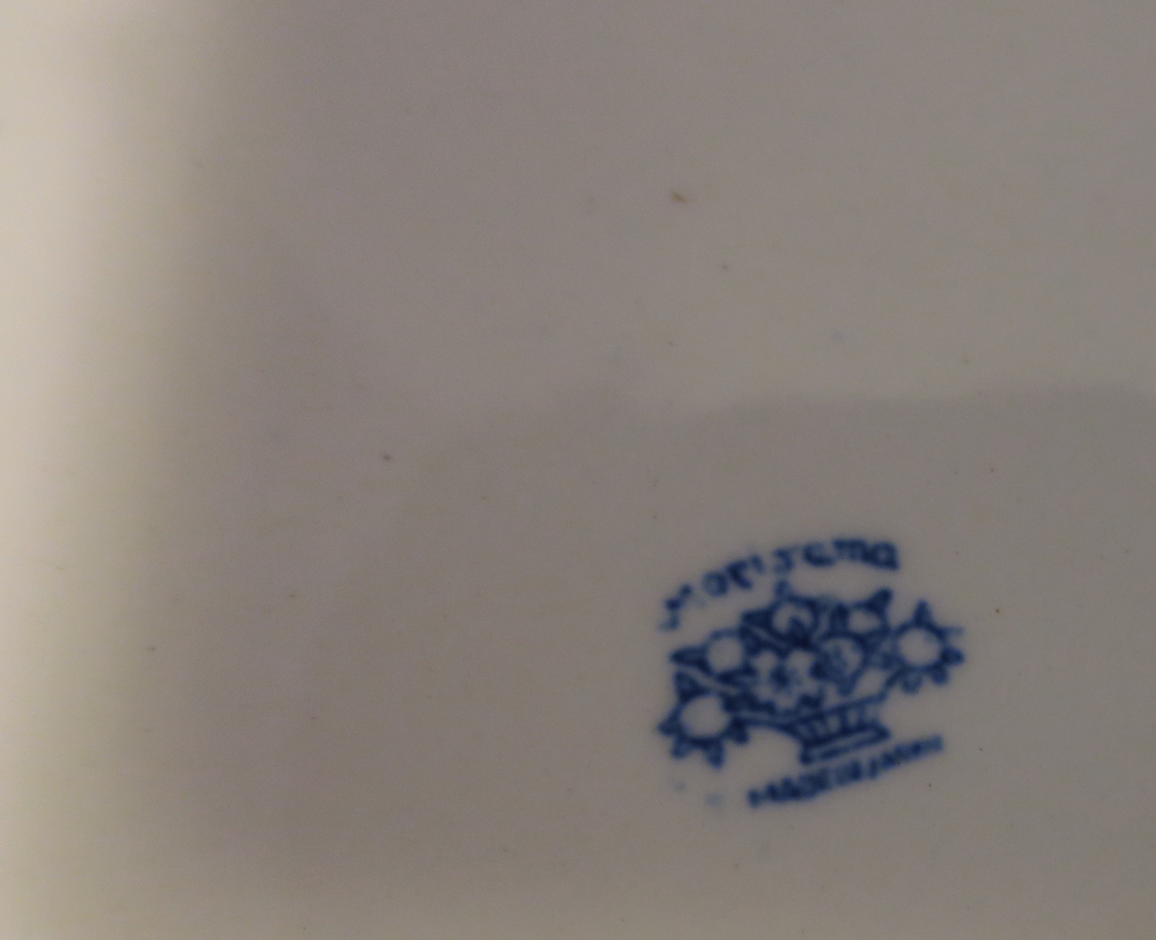 Moriyama Blue Willow Divided Grill Plate Made in Japan