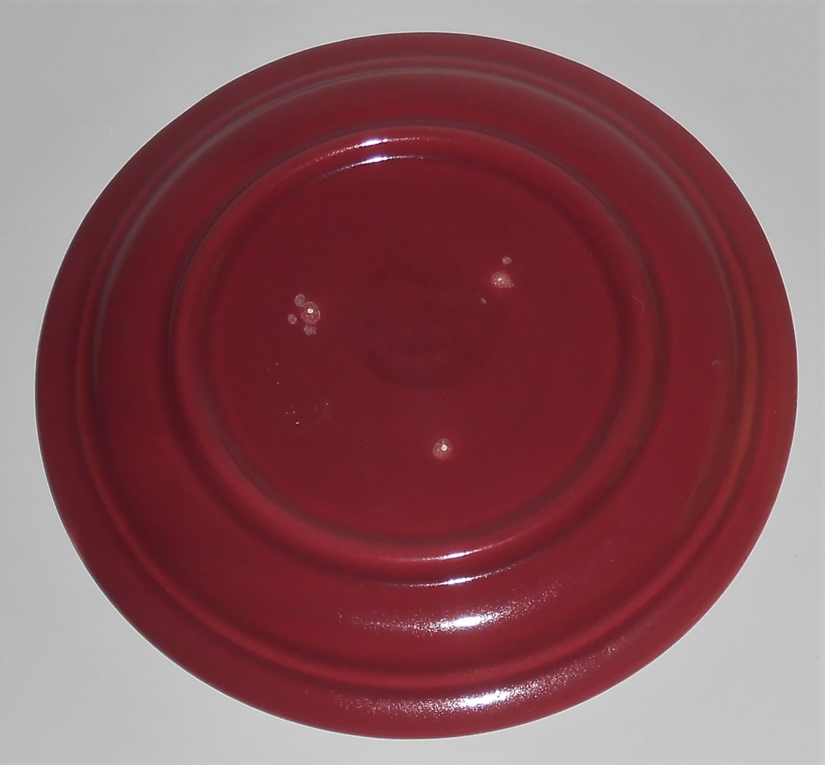 Coors Pottery Rock-Mount Red Bread Plate