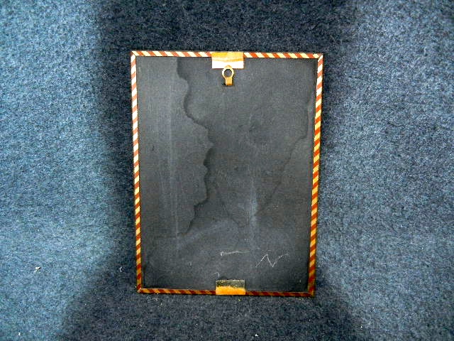 Silhouette Picture Convex Bubble Glass Victorian Couple