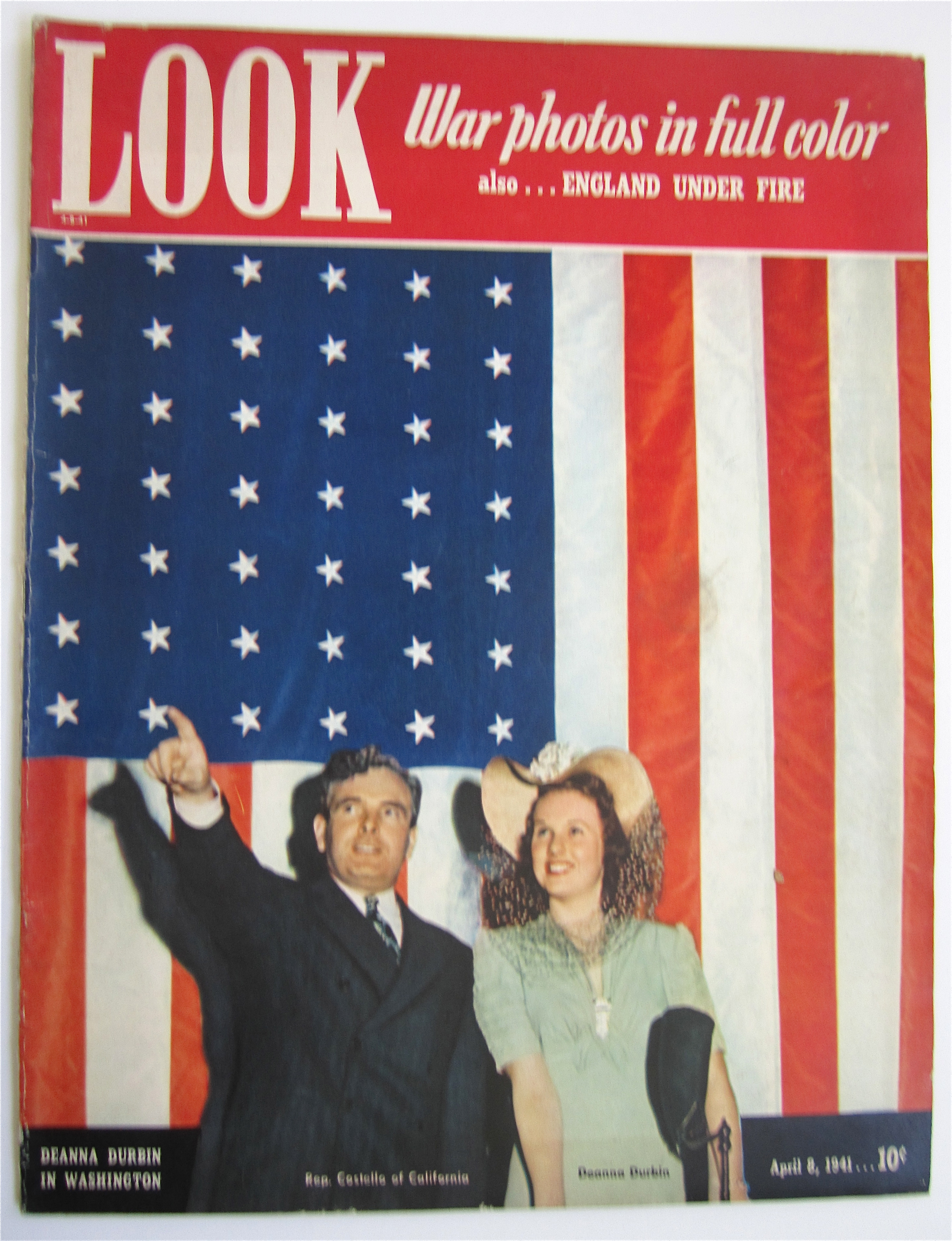 Look Magazine April 8, 1941 Deanna Durbin In Washington