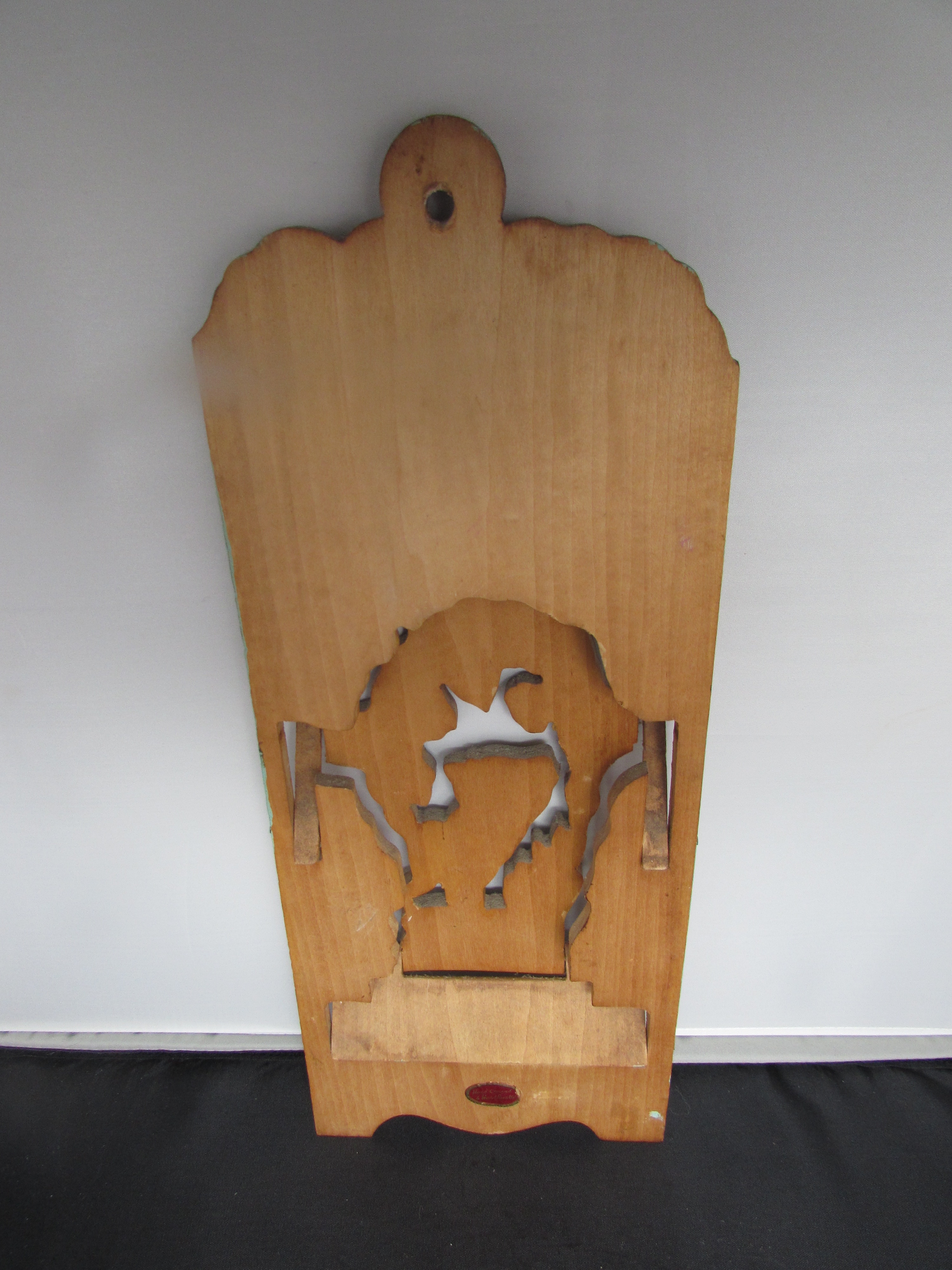 Wood Scroll Cut Bambi Mail Holder Burlington Vermont