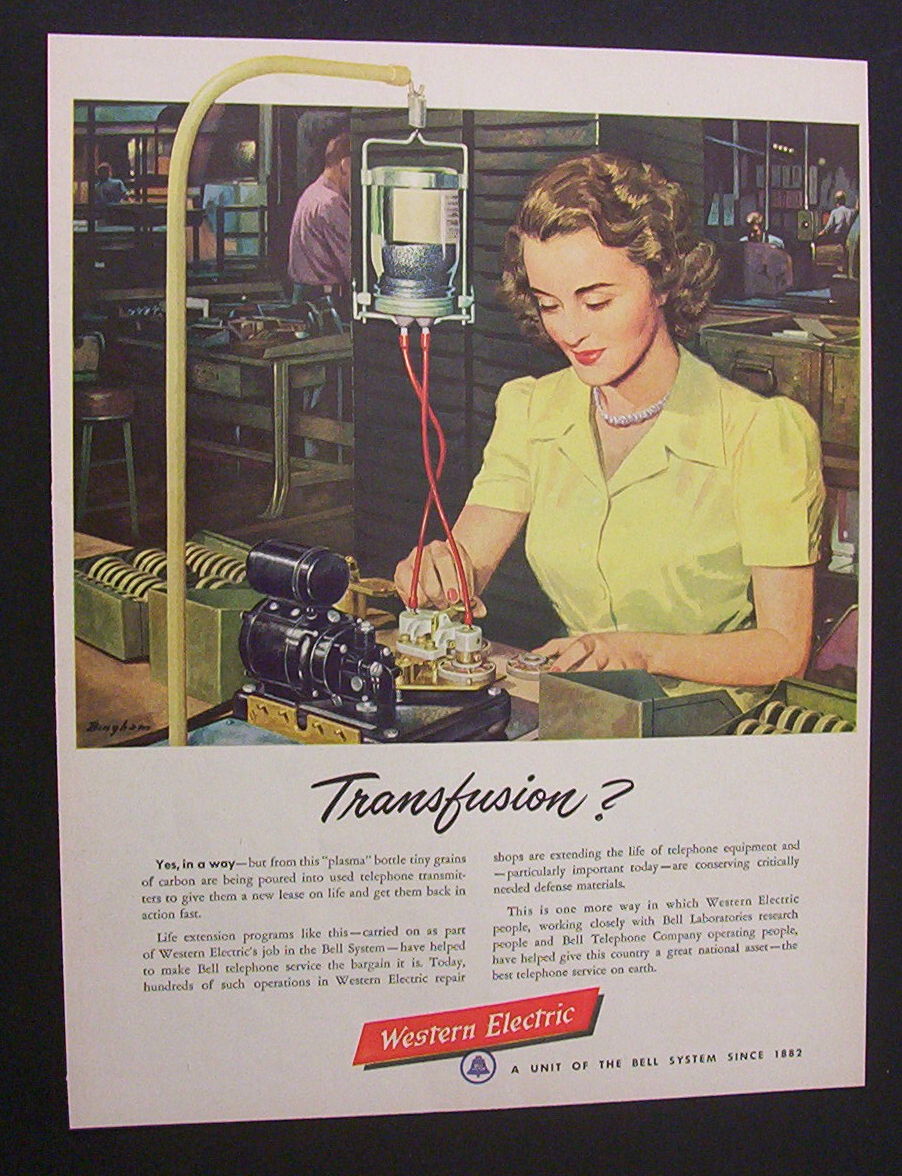 1951  Dual  Ad:  White  Rock  &  Western  Electric