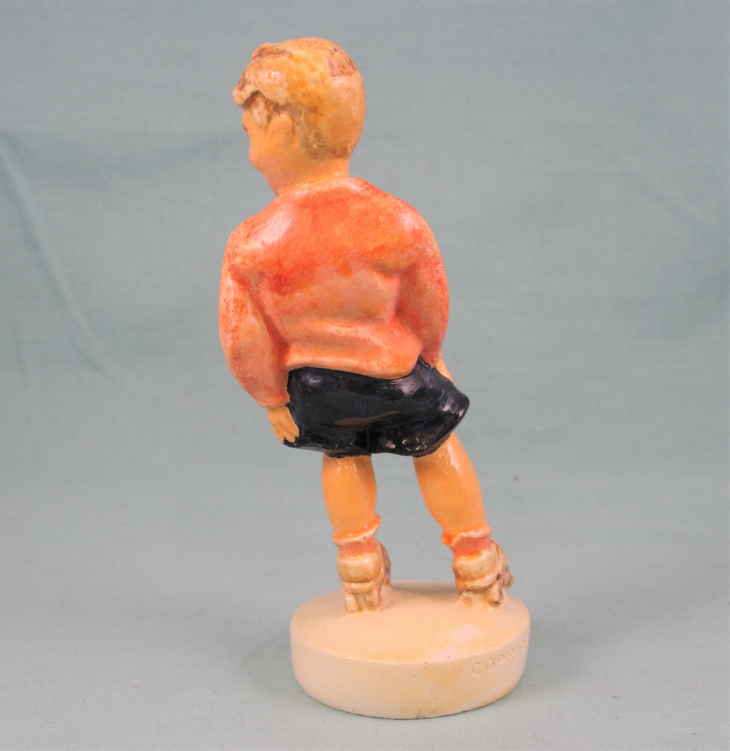 Sebastian Miniatures Sidewalk Days Boy on Rollerskates