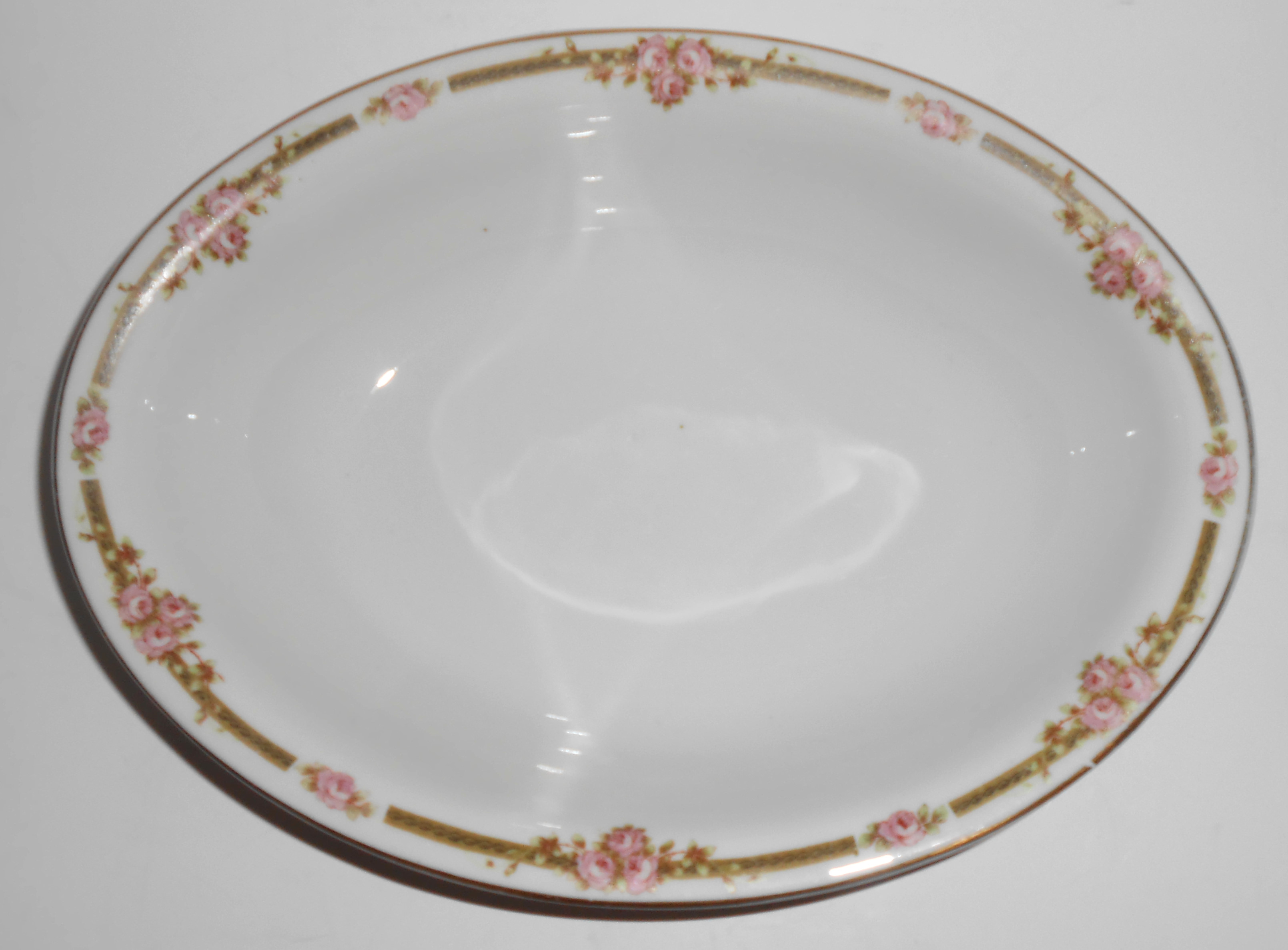 Nagoya Shokai Japan Porcelain China Roses Vegetable