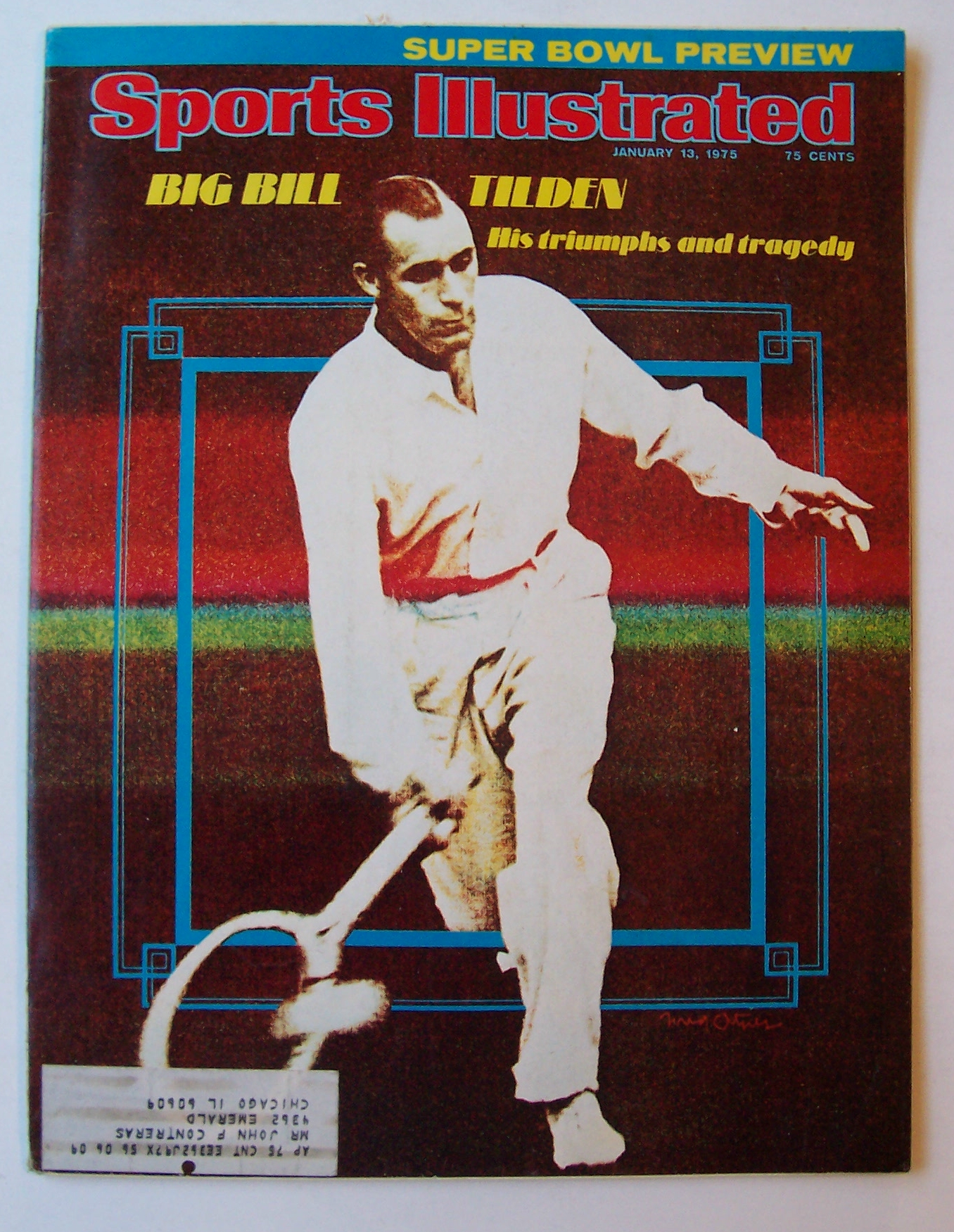Sports Illustrated-January 13, 1975-Bill Tilden
