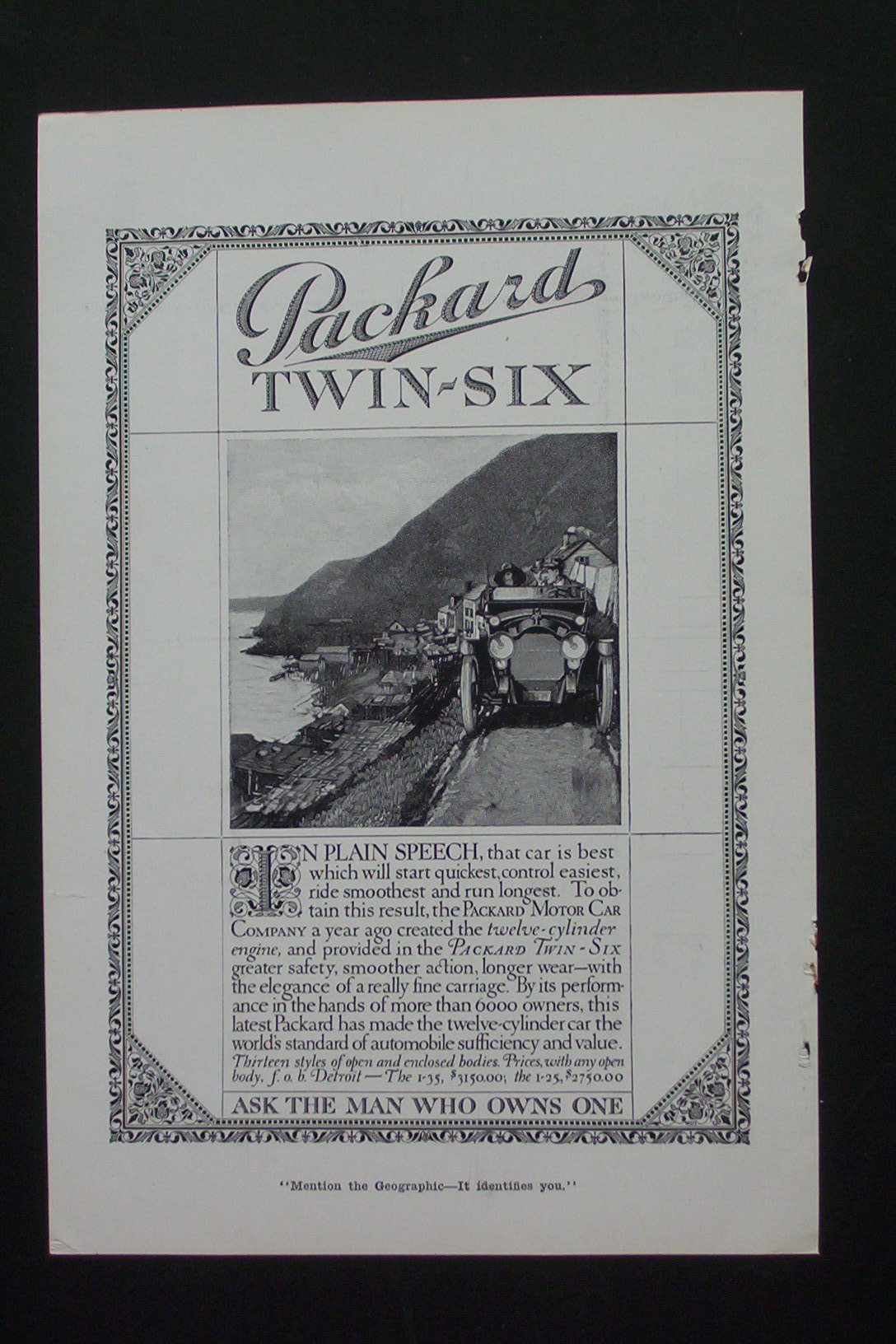1916 Packard Twin-Six with Packard Driving Hill