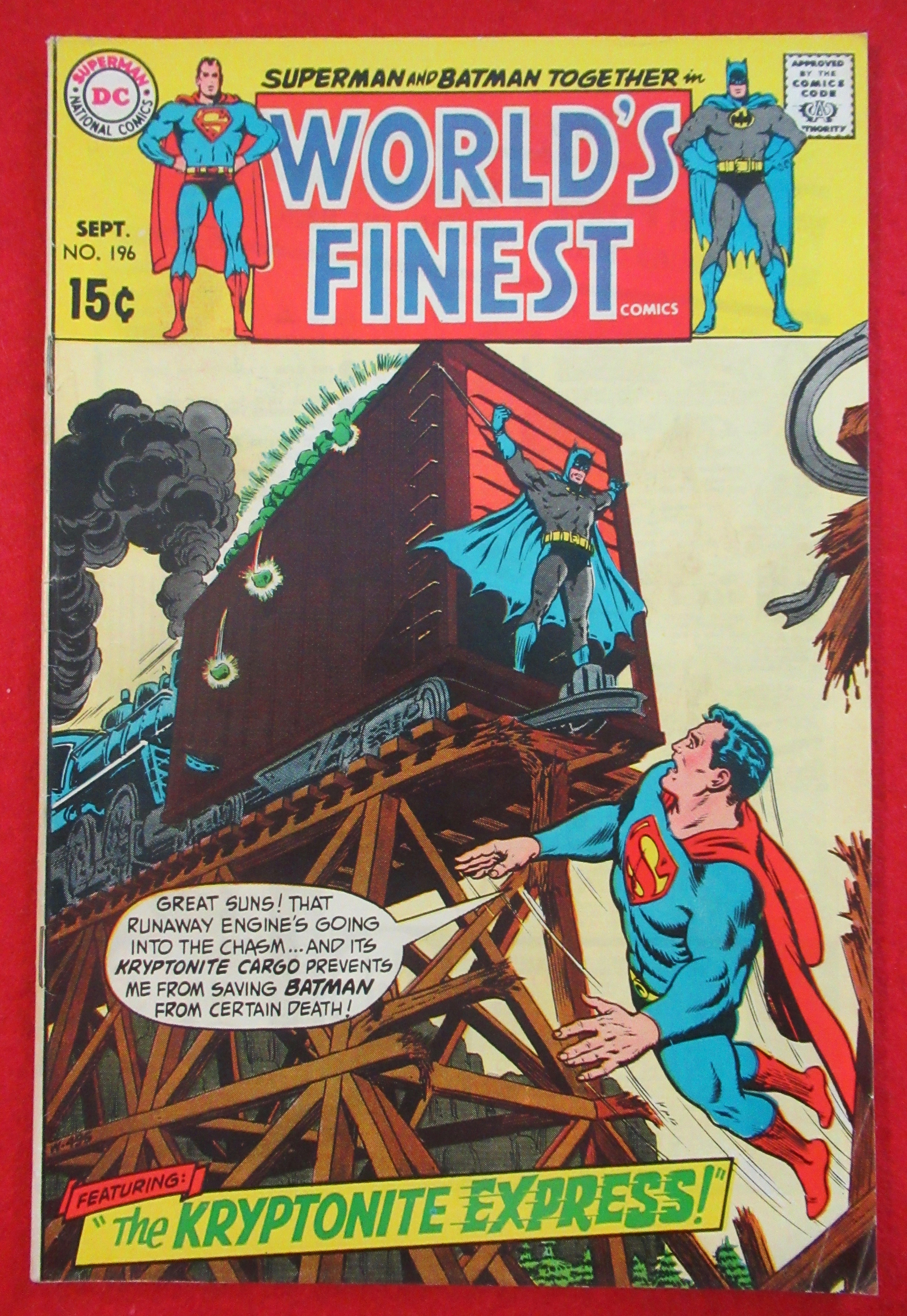 World's Finest Comic September 1970 Kryptonite Express