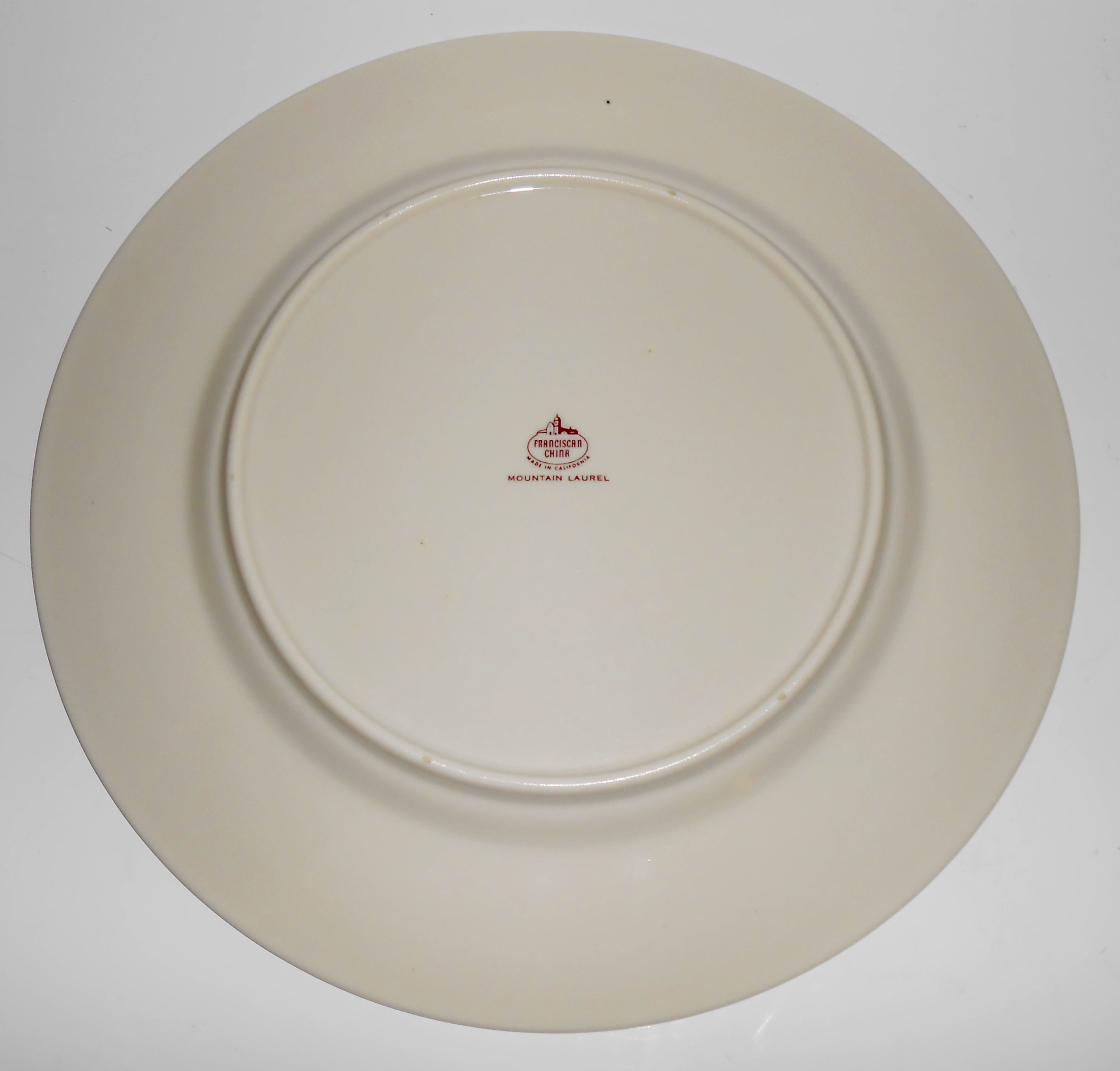 Franciscan Pottery China Mountain Laurel Dinner Plate