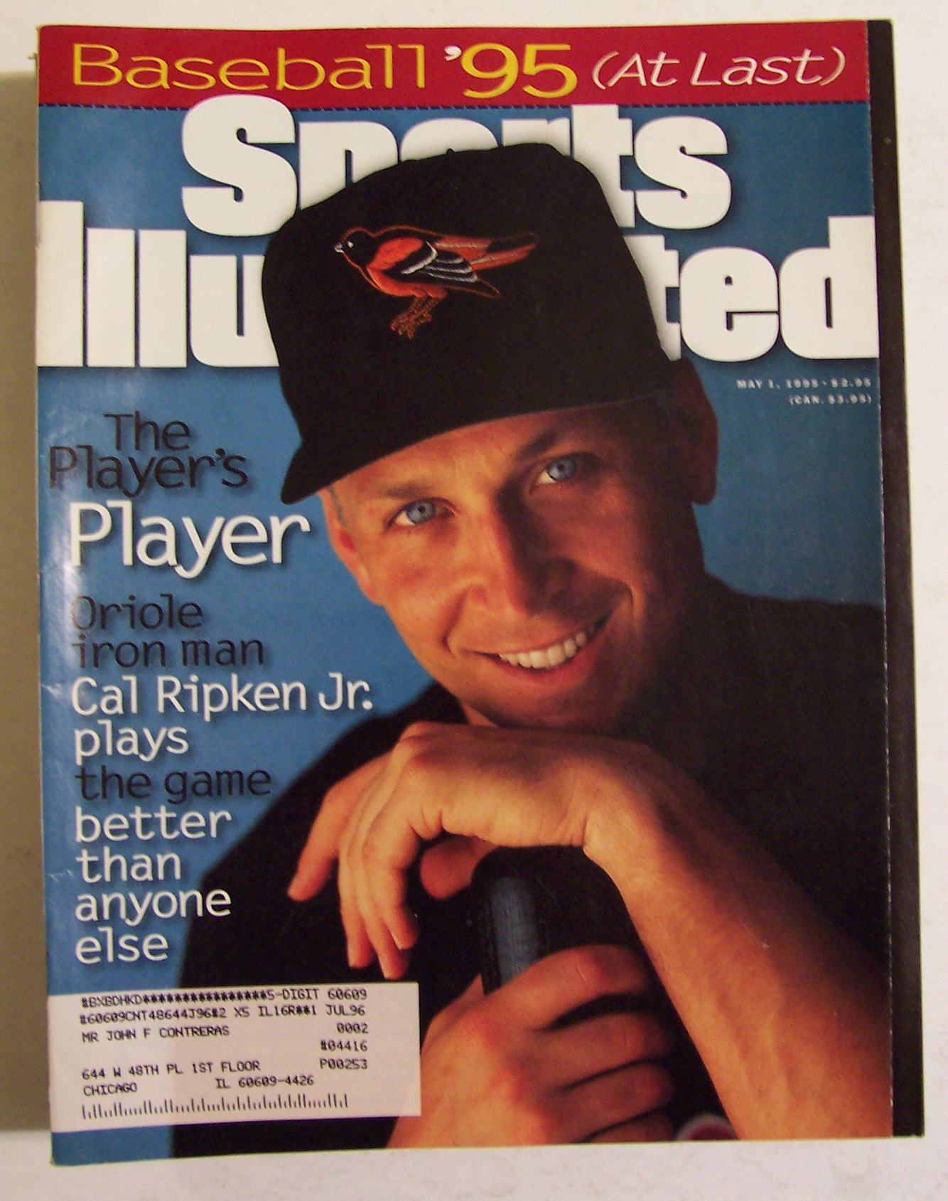 Sports Illustrated Magazine-May 1, 1995-Cal Ripken Jr