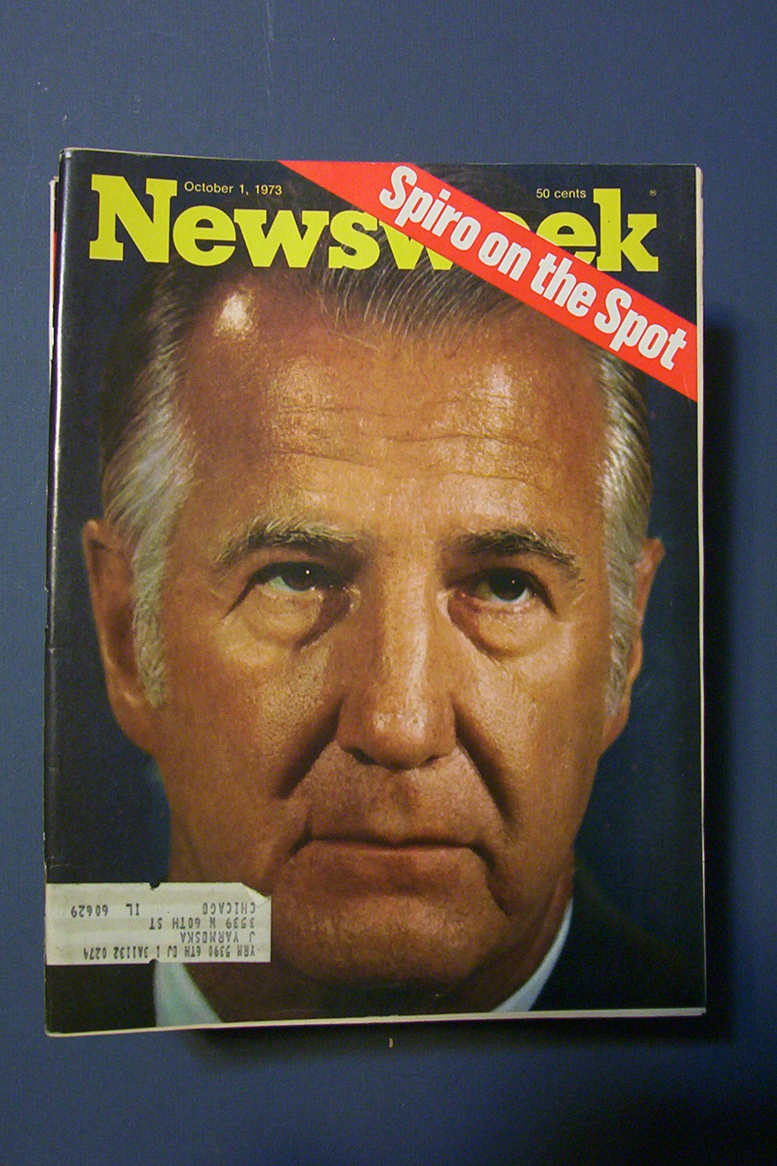 Newsweek Magazine - October 1, 1973 - Spiro On The Spot