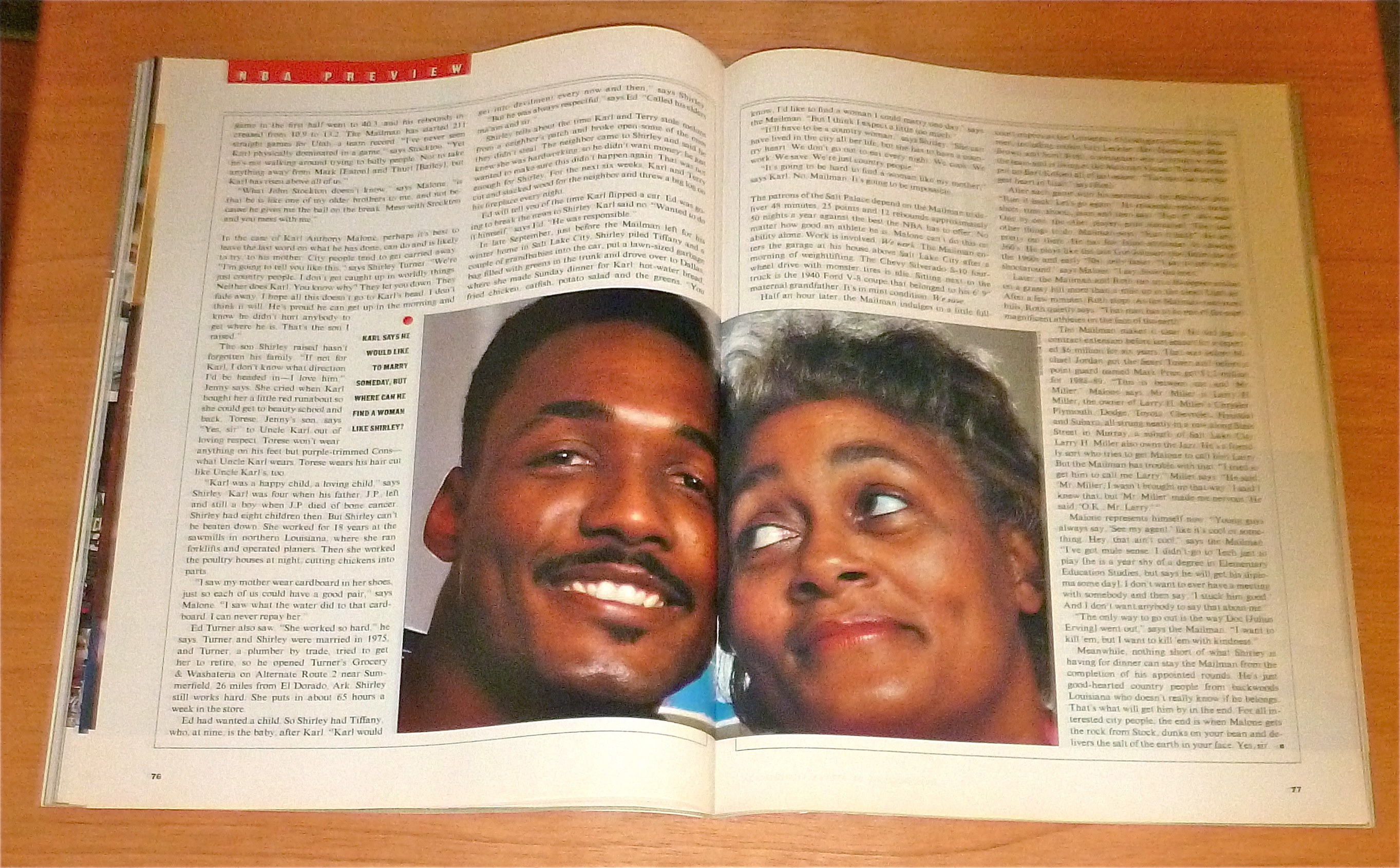 Sports Illustrated November 7, 1988-Karl Malone