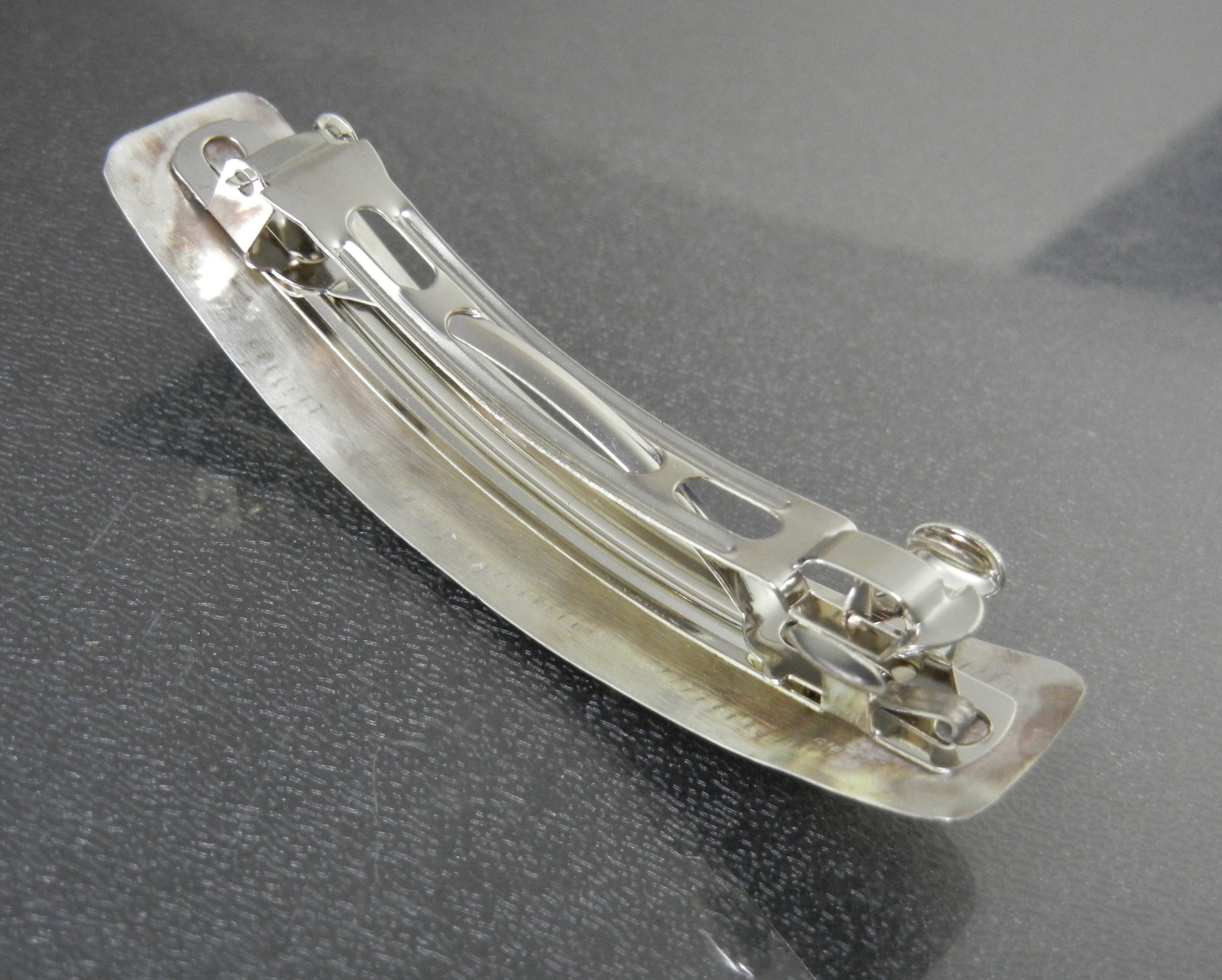 Navajo Sterling Silver Turquoise Mother Pearl Barrette