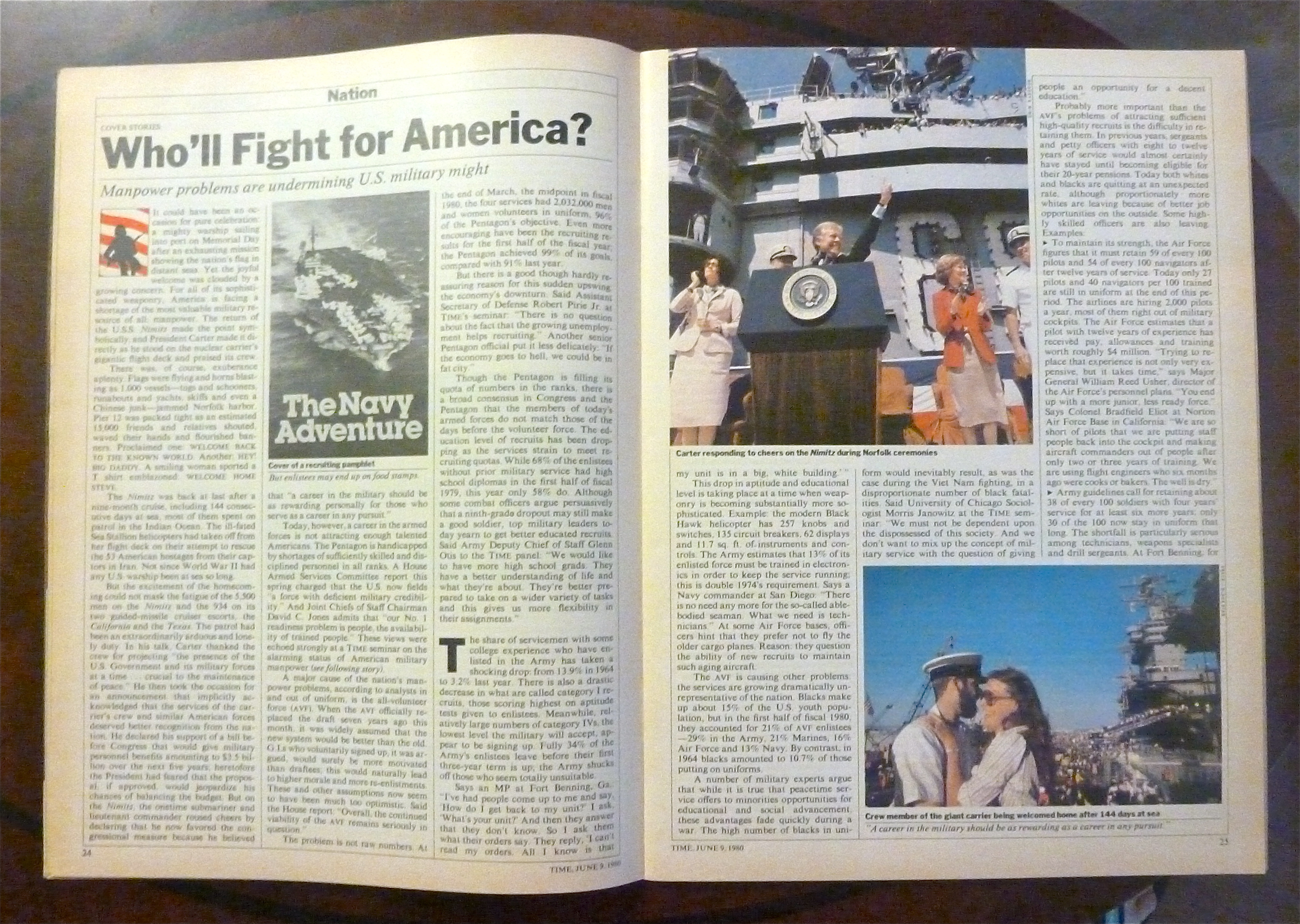 Time Magazine-June 9, 1980-Who'll Fight for America?