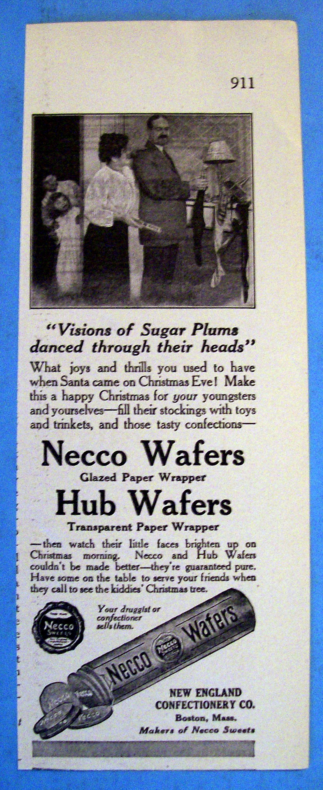Vintage Ad: 1914 Necco Wafers