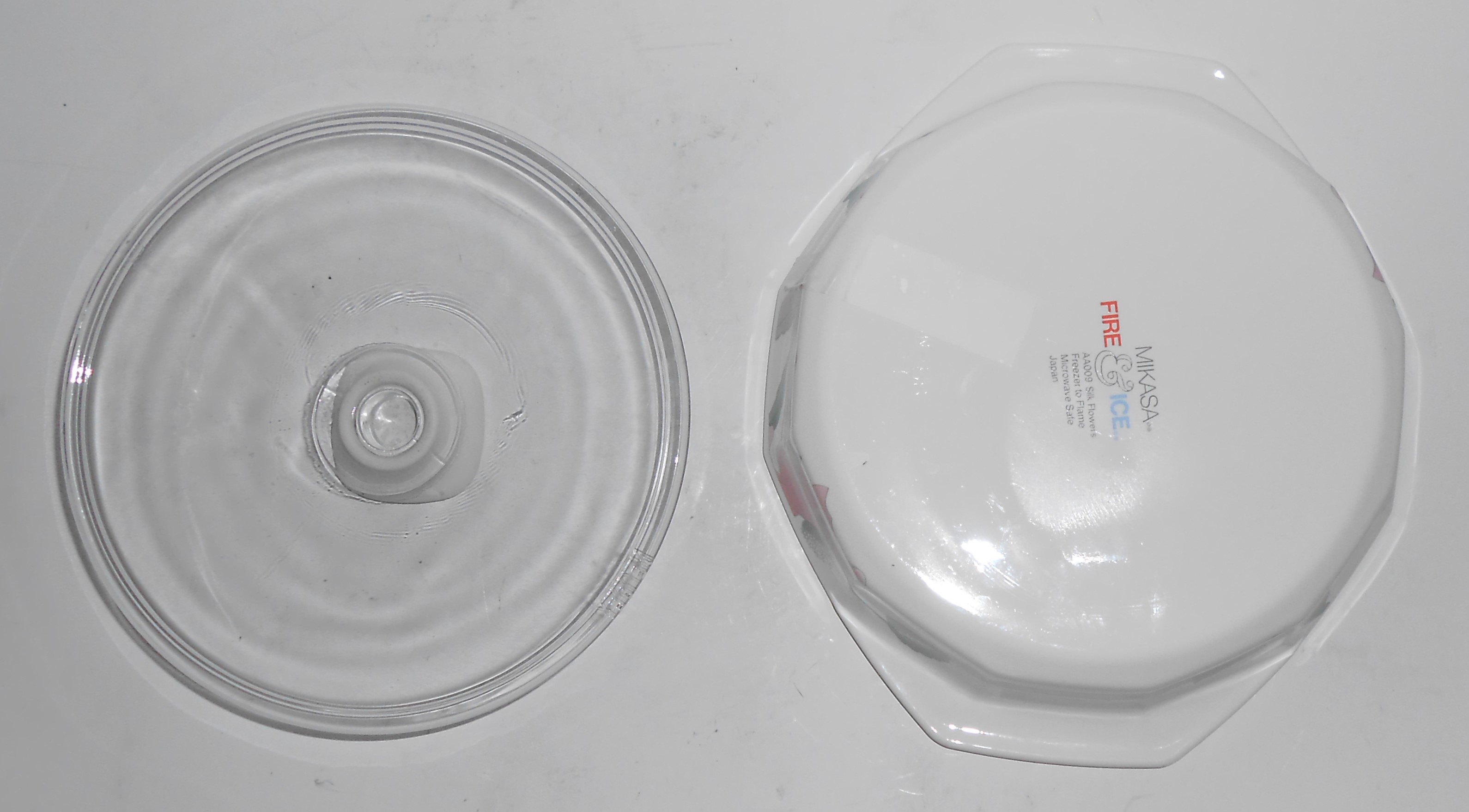 Mikasa China Silk Flowers 1 Pint Casserole w/Lid