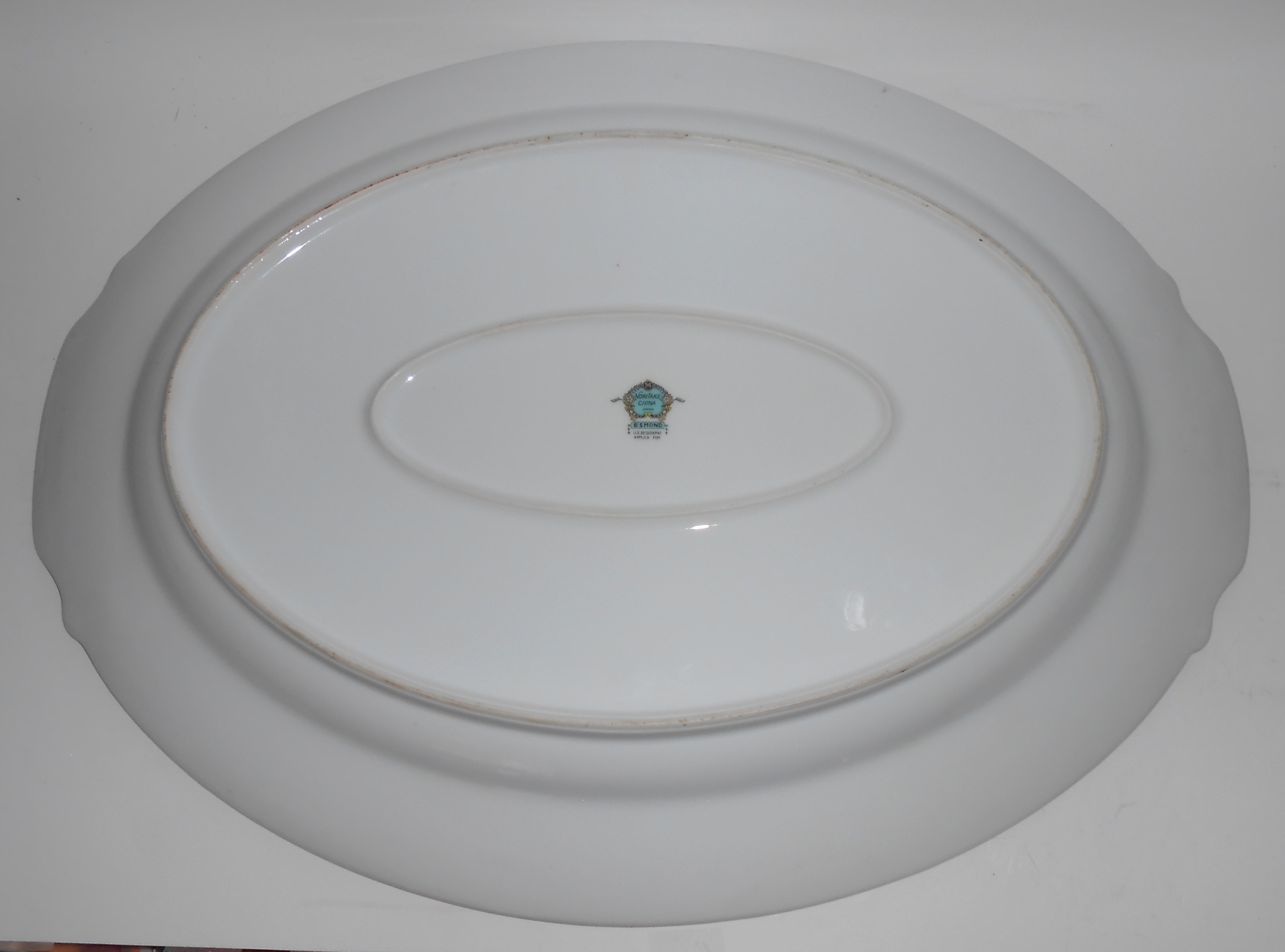 Noritake China Porcelain Esmond w/Gold 18'' Platter