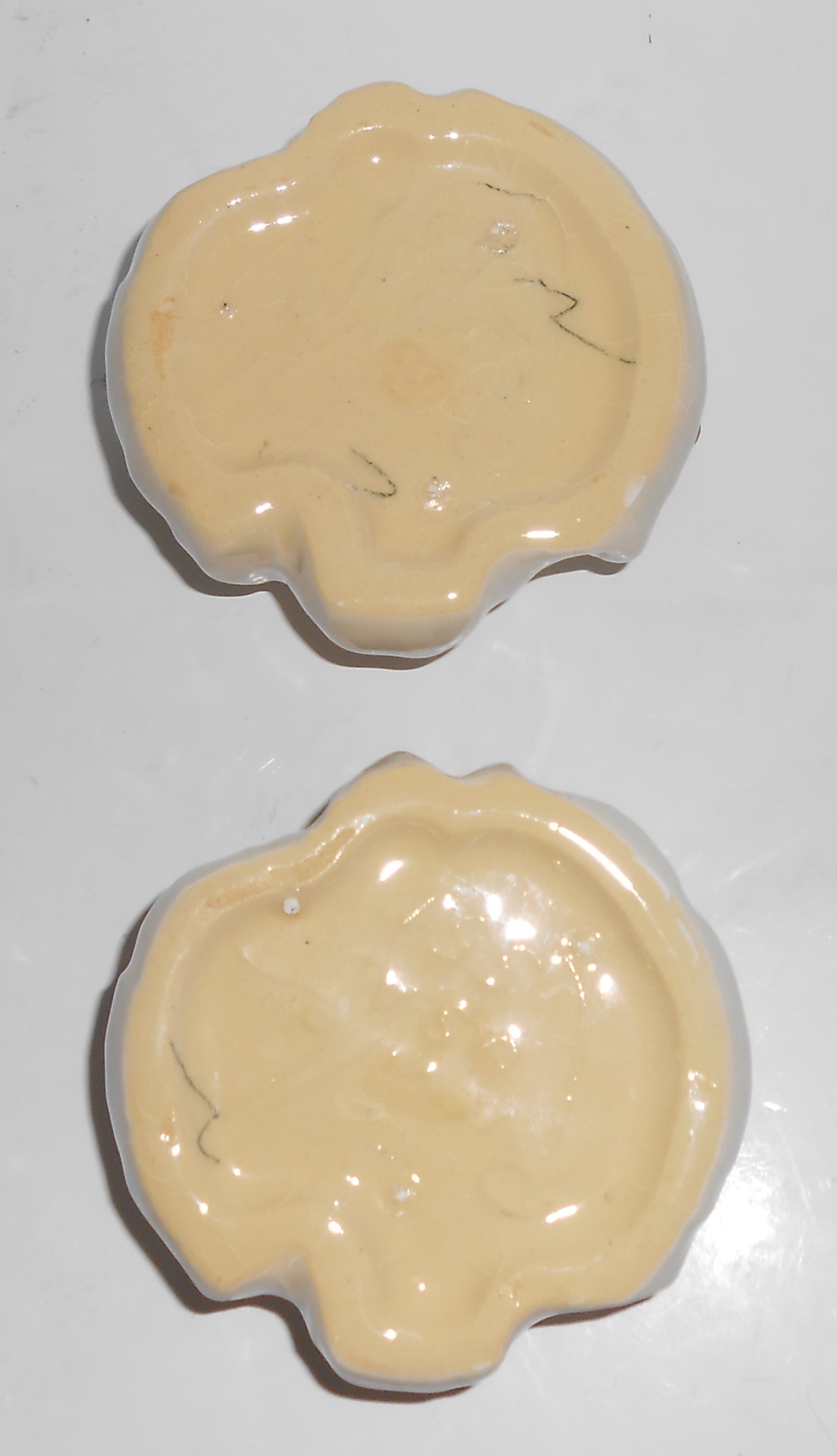 Vintage Roseville Pottery Pair Mint Tree #551 White Can