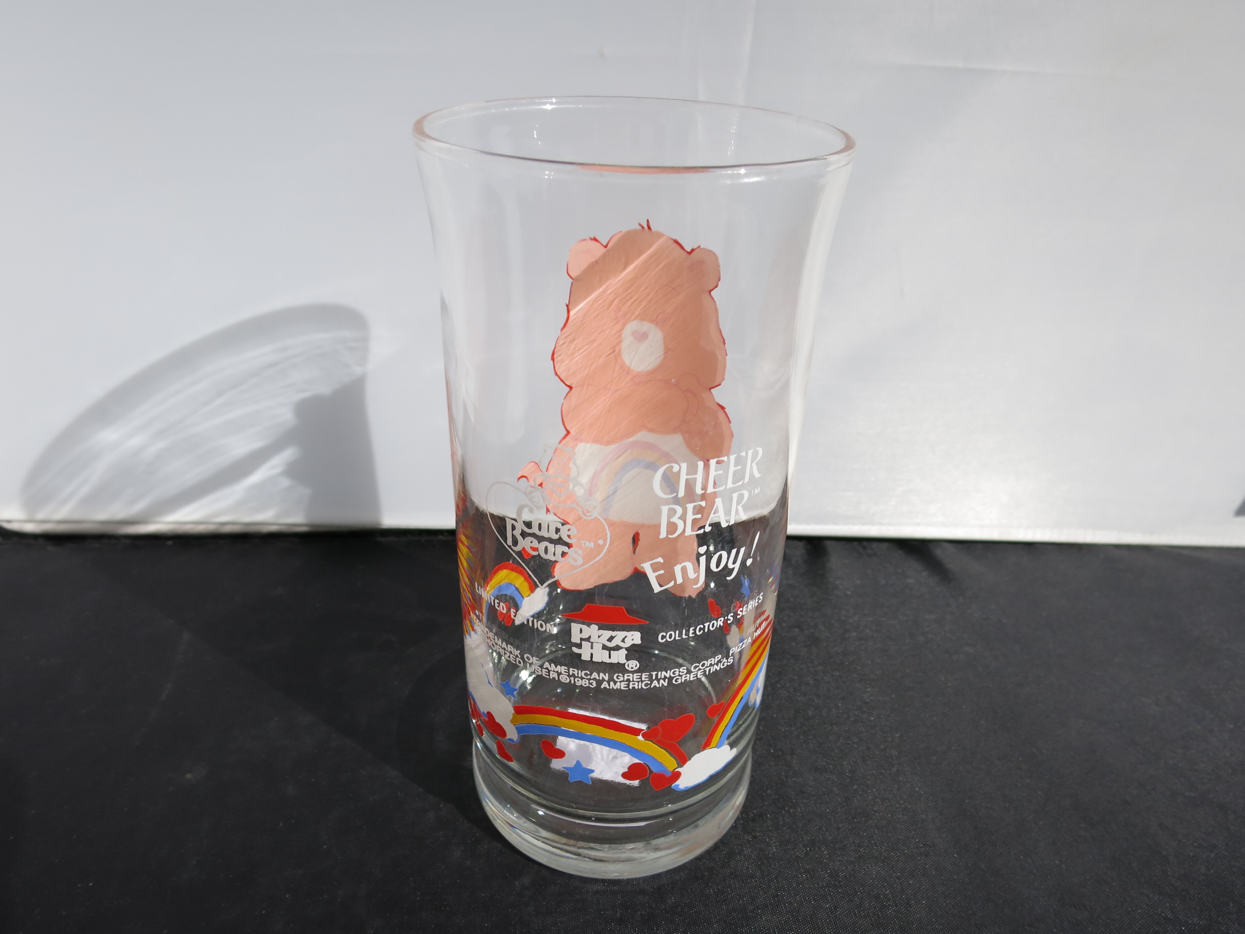 Pizza Hut Bear Care Bear Glass Tumbler