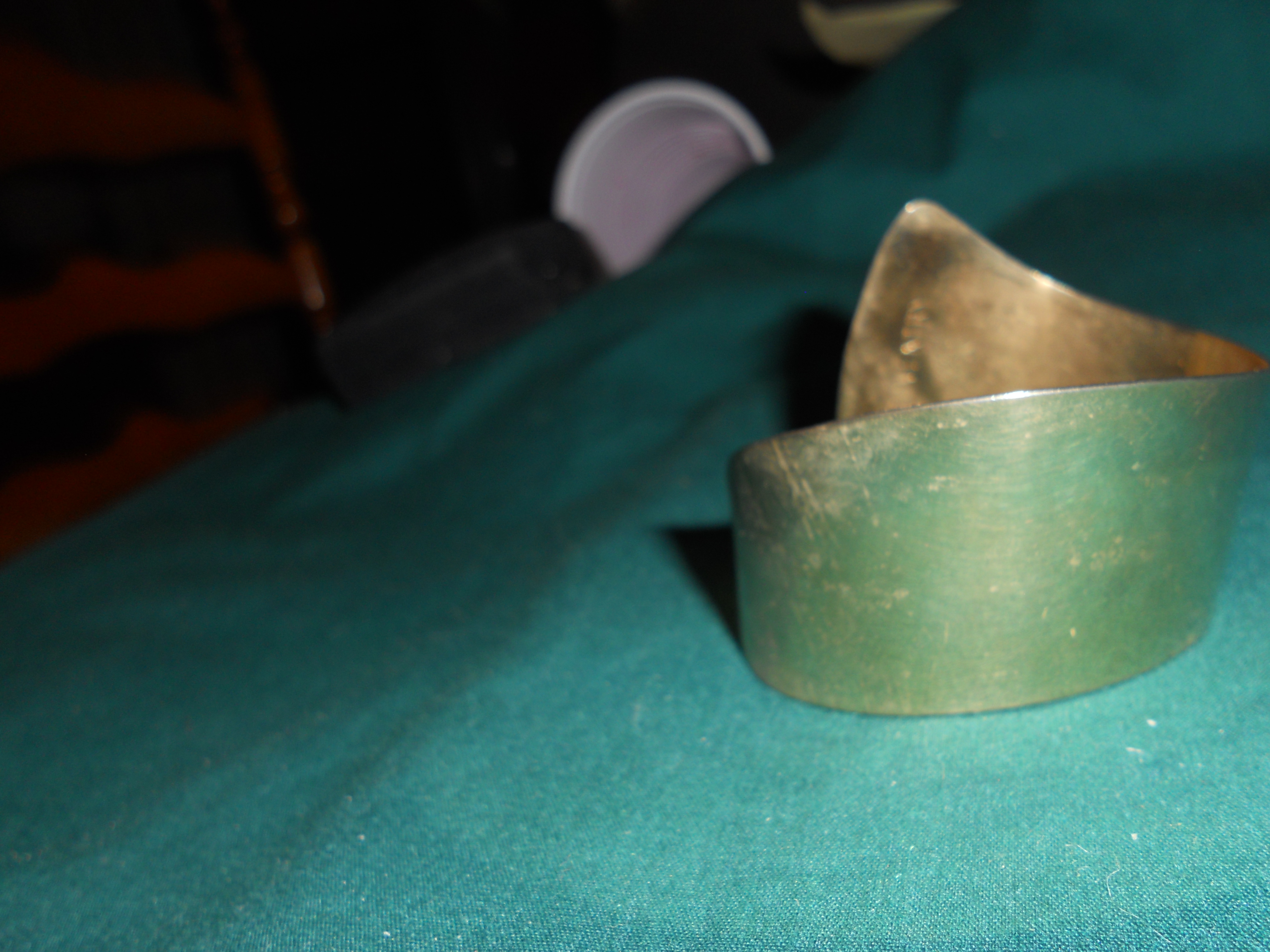 Coventry Gold Tone Cuff Bracelet signed