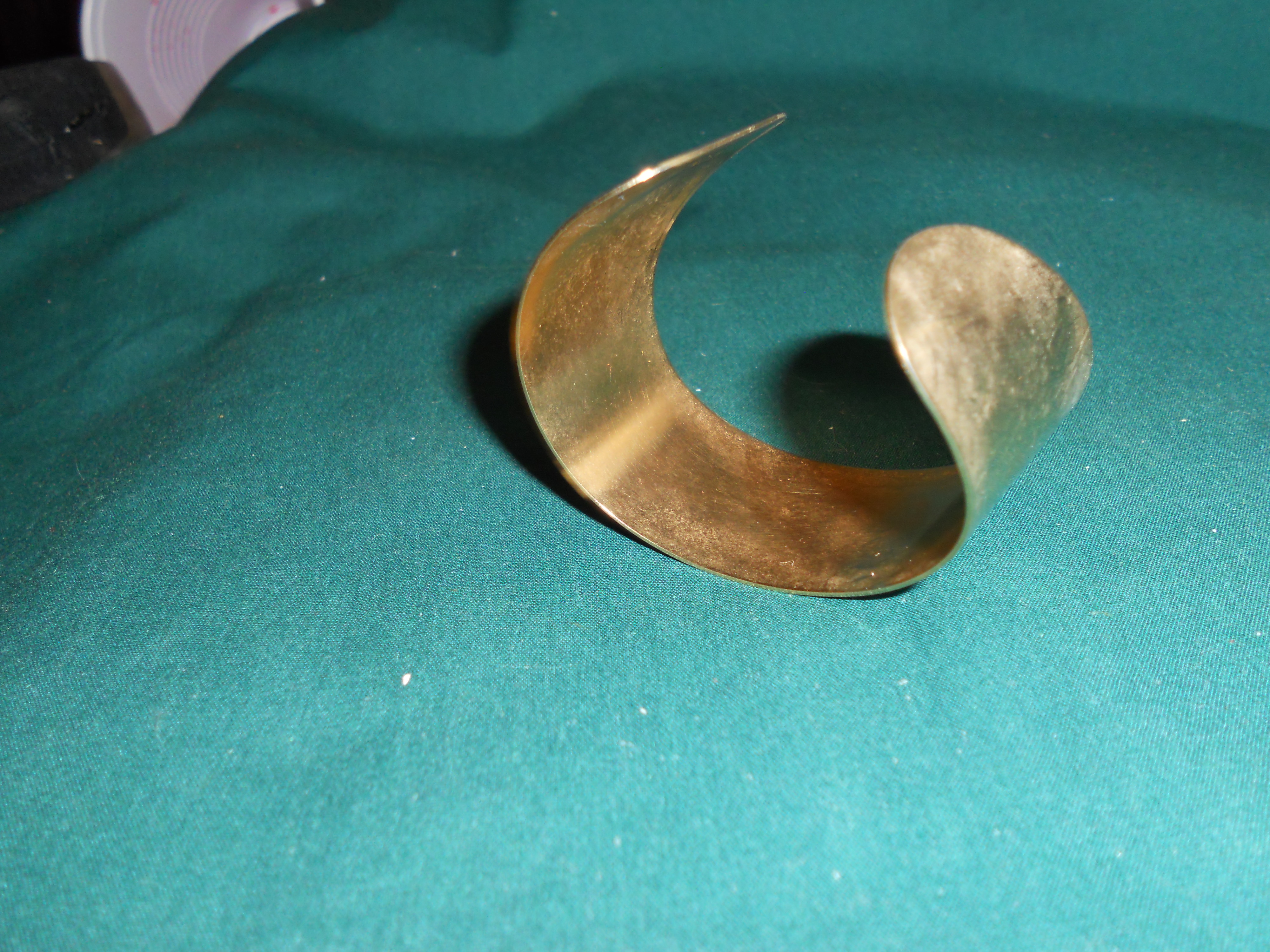 Coventry Gold Tone Cuff Bracelet signed