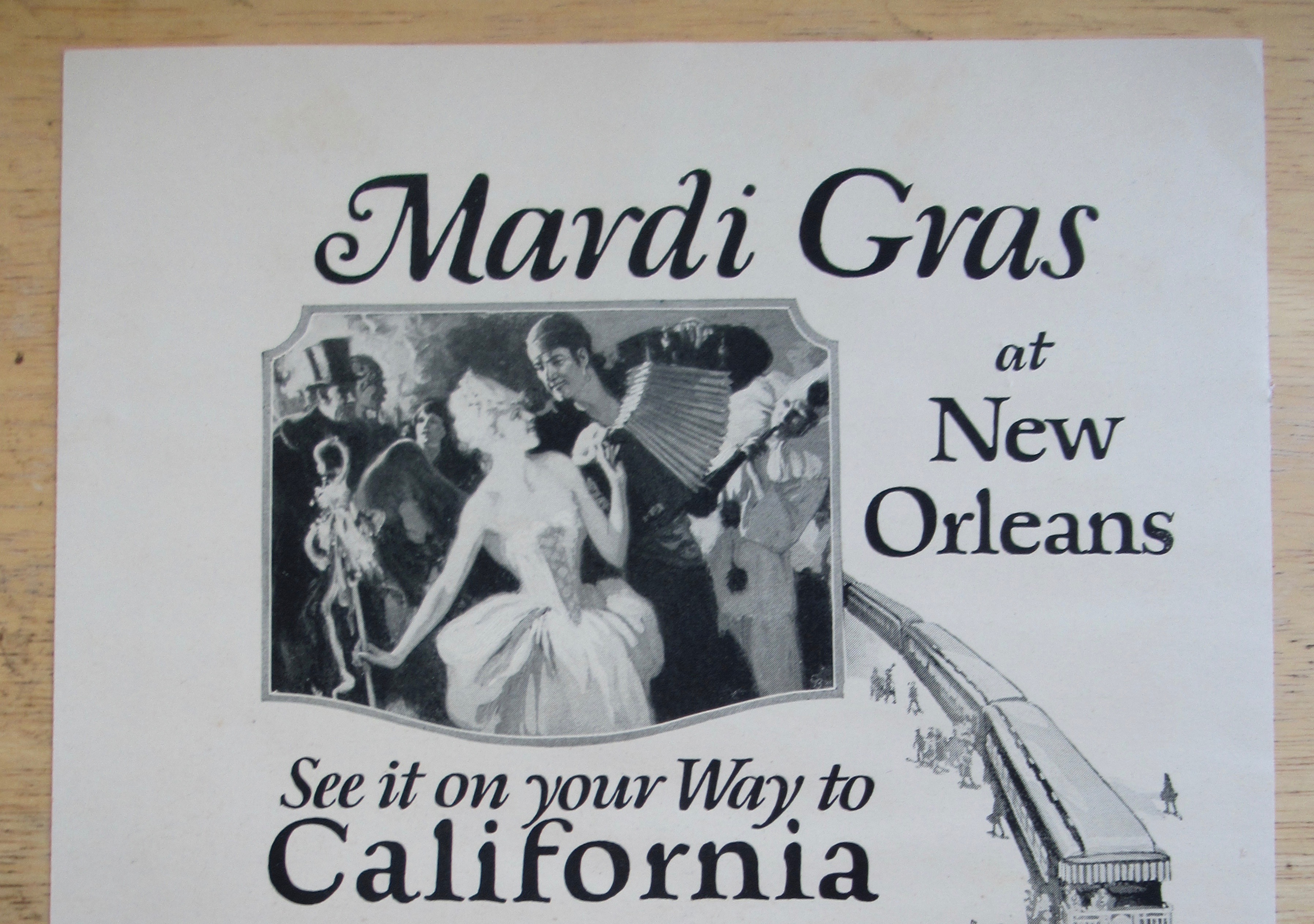 1926 Southern Pacific Lines with Mardi Gras