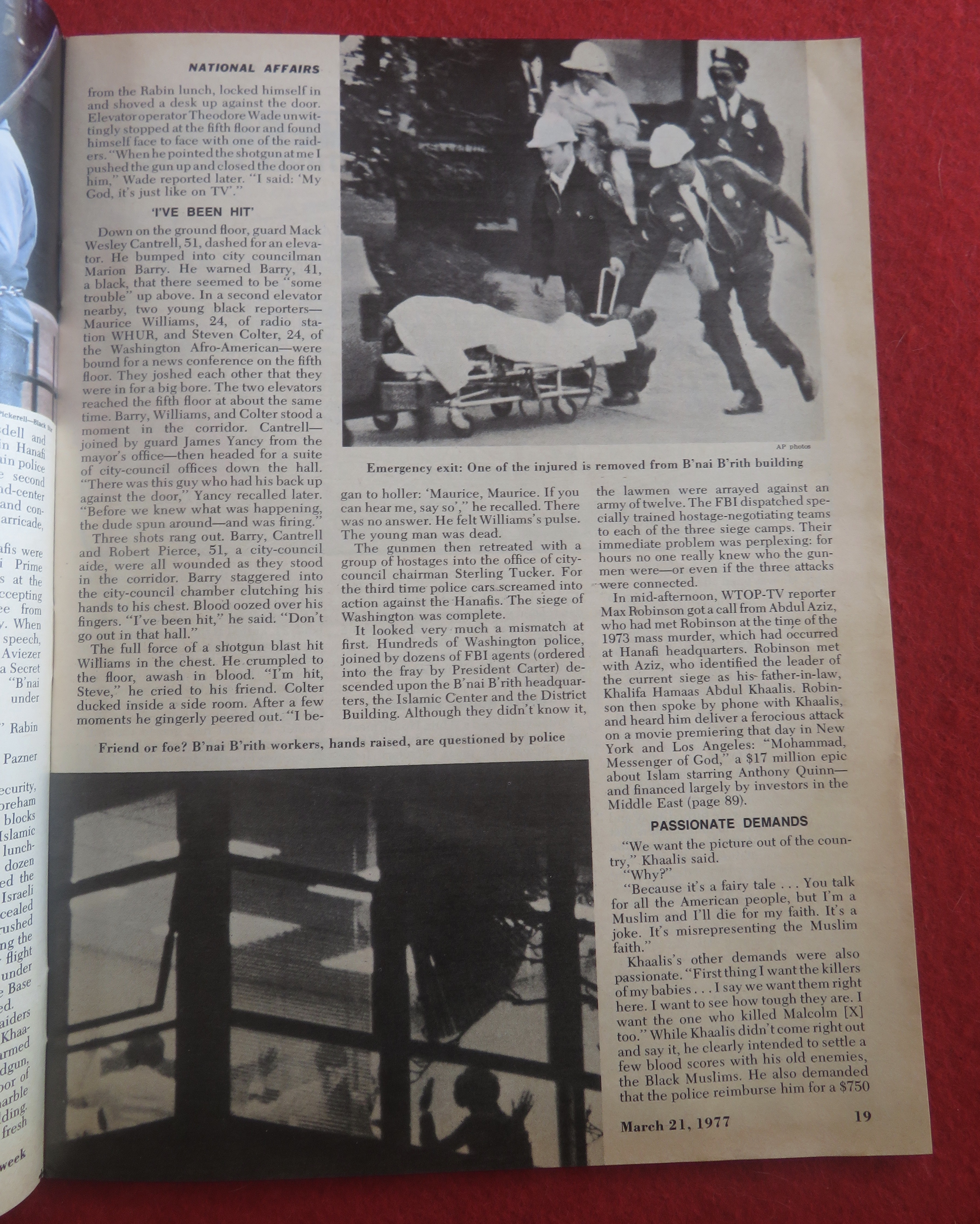 Newsweek Magazine March 21, 1977 Seizing Hostages