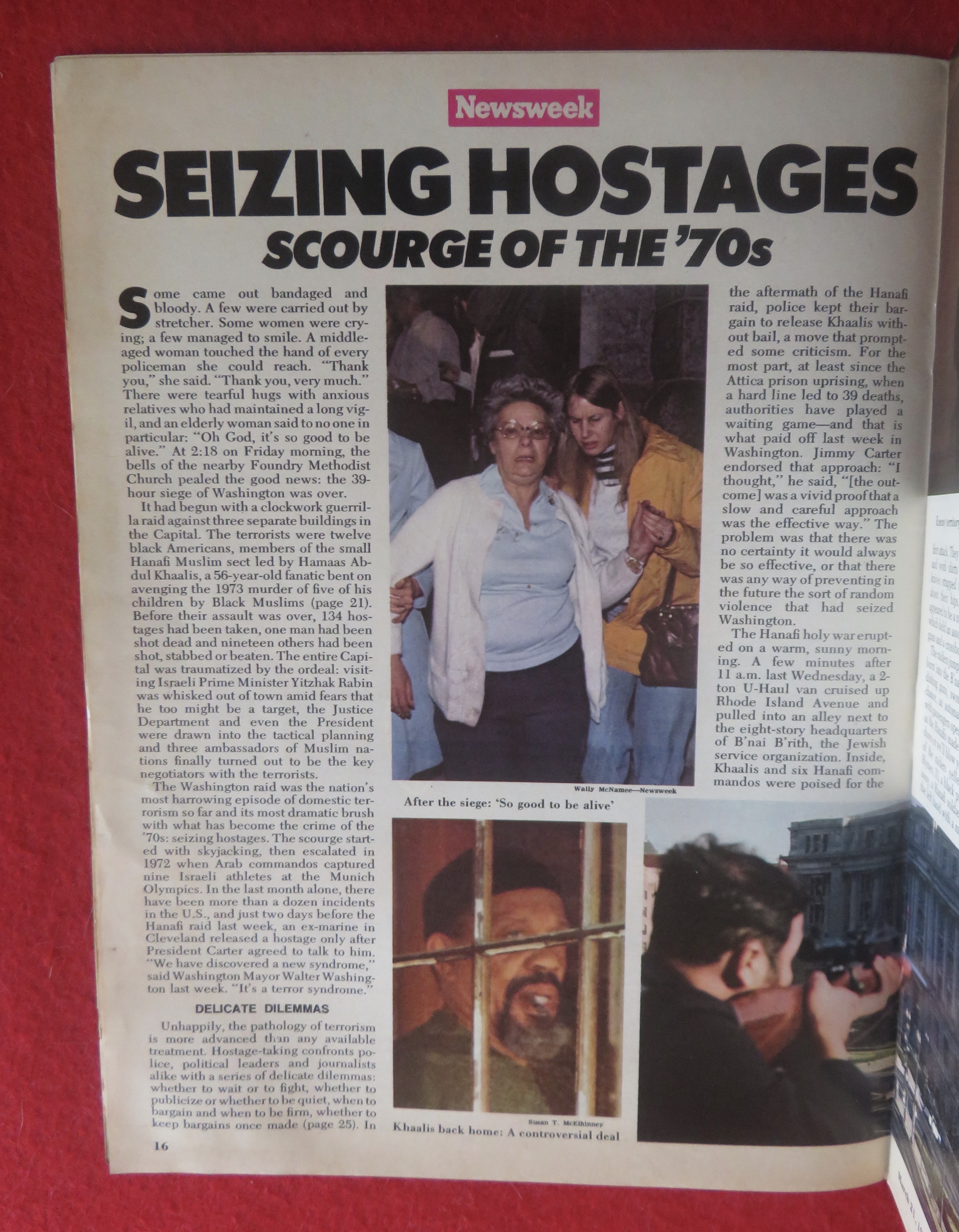 Newsweek Magazine March 21, 1977 Seizing Hostages